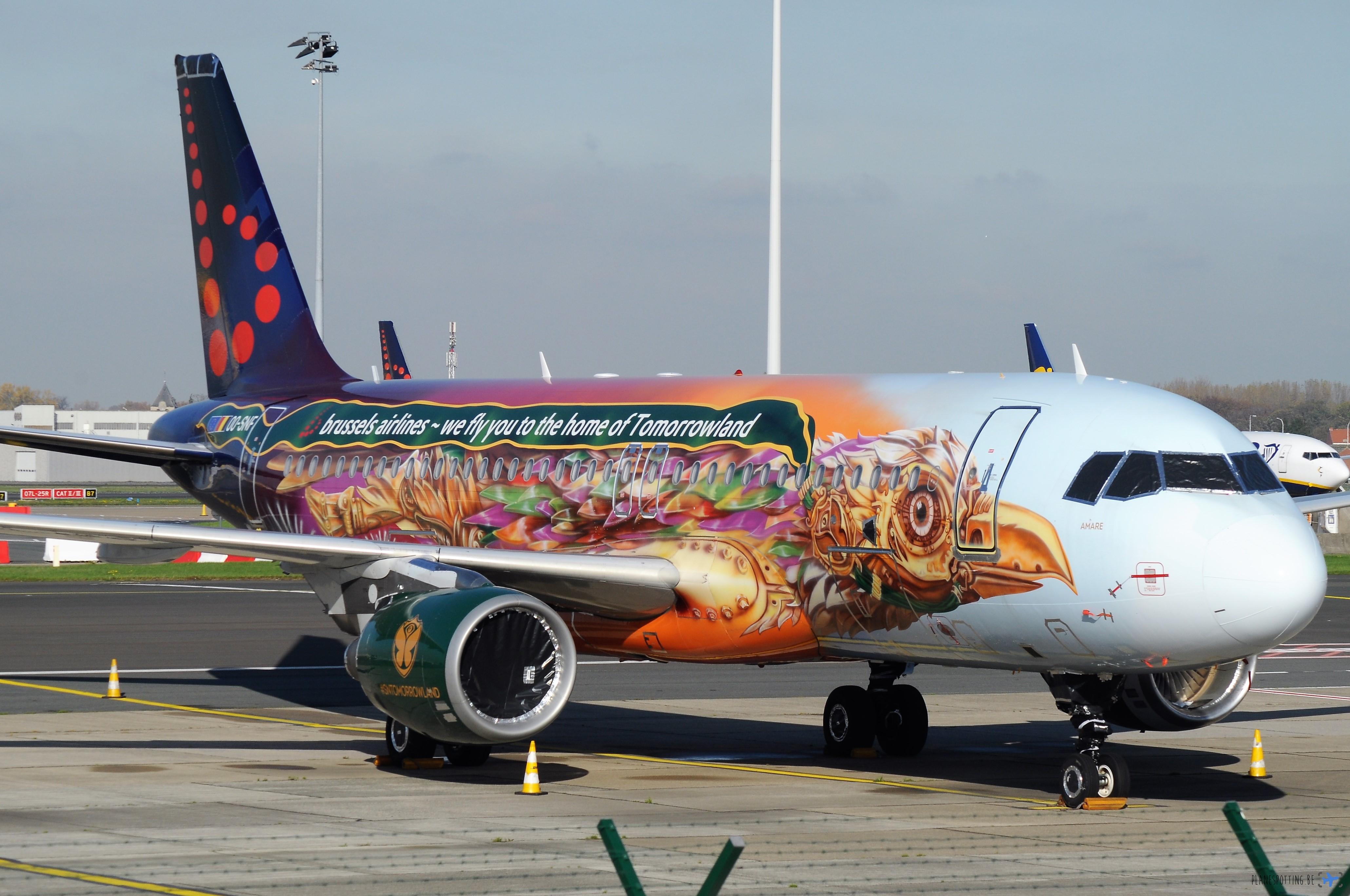 Full size: Brussels Airlines Airbus A320 OO-SNF at Brussels Airport