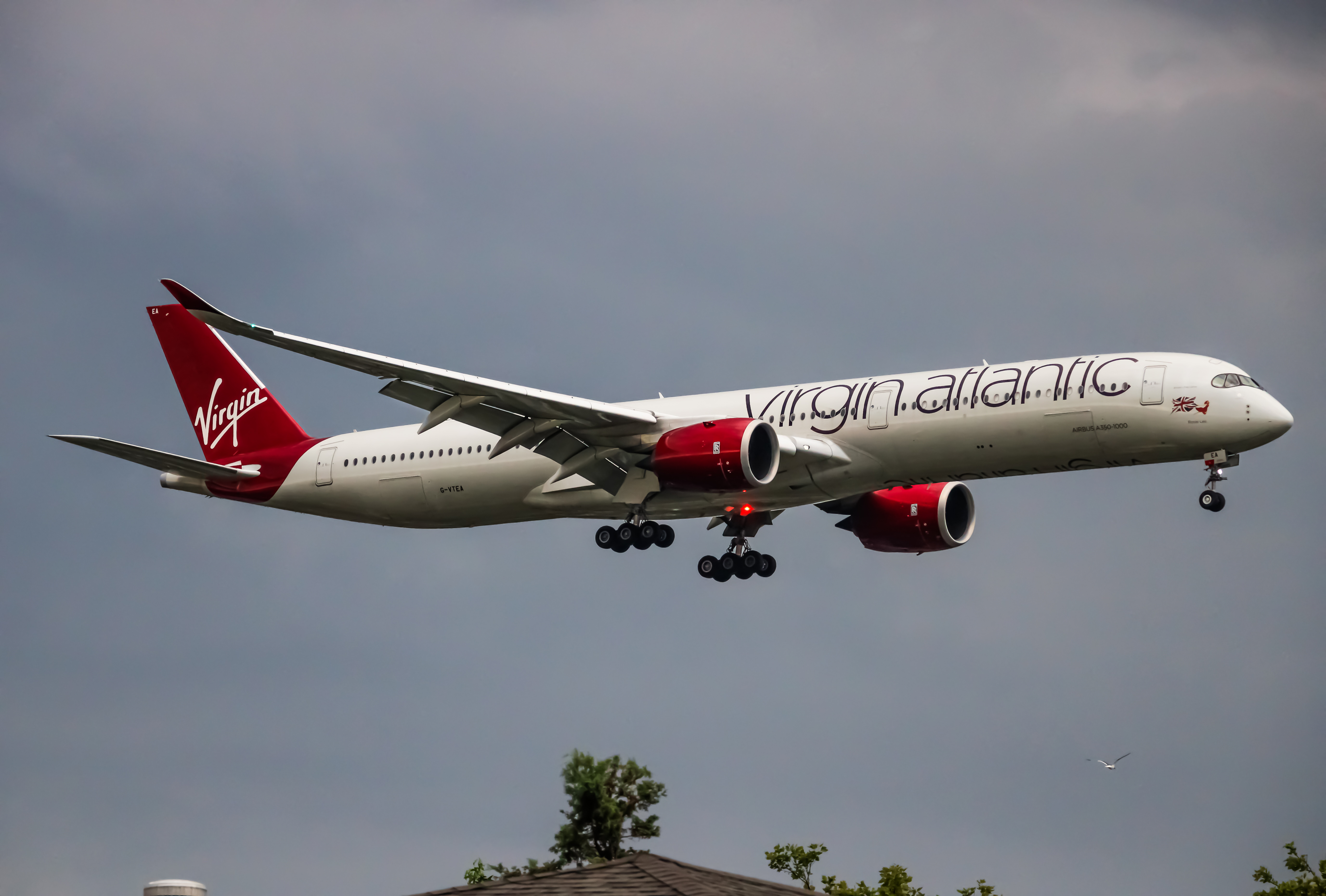 Full size: Virgin Atlantic Airbus A350-1000 G-VTEA at John F. Kennedy International Airport