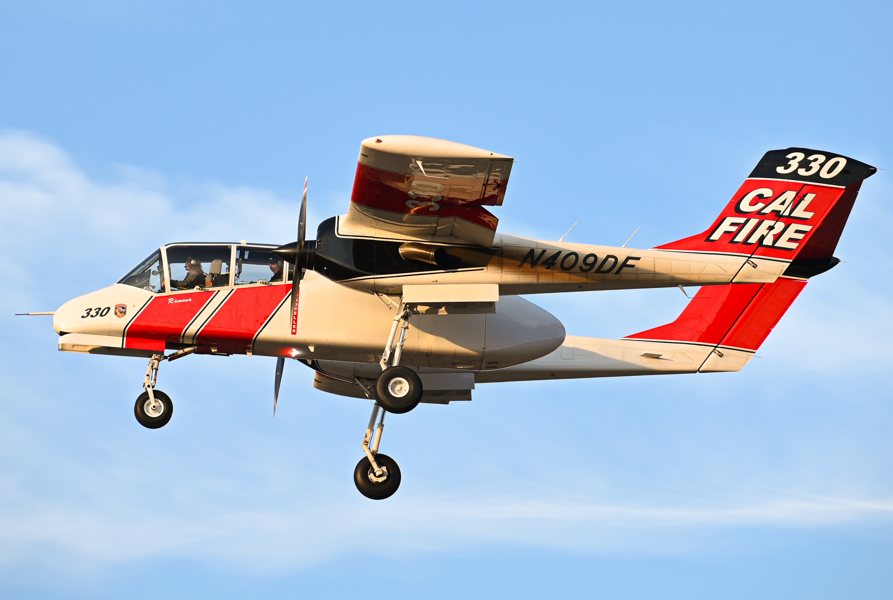 Full size: PRIVATE North American OV-10 Bronco N409DF at Ramona Airport