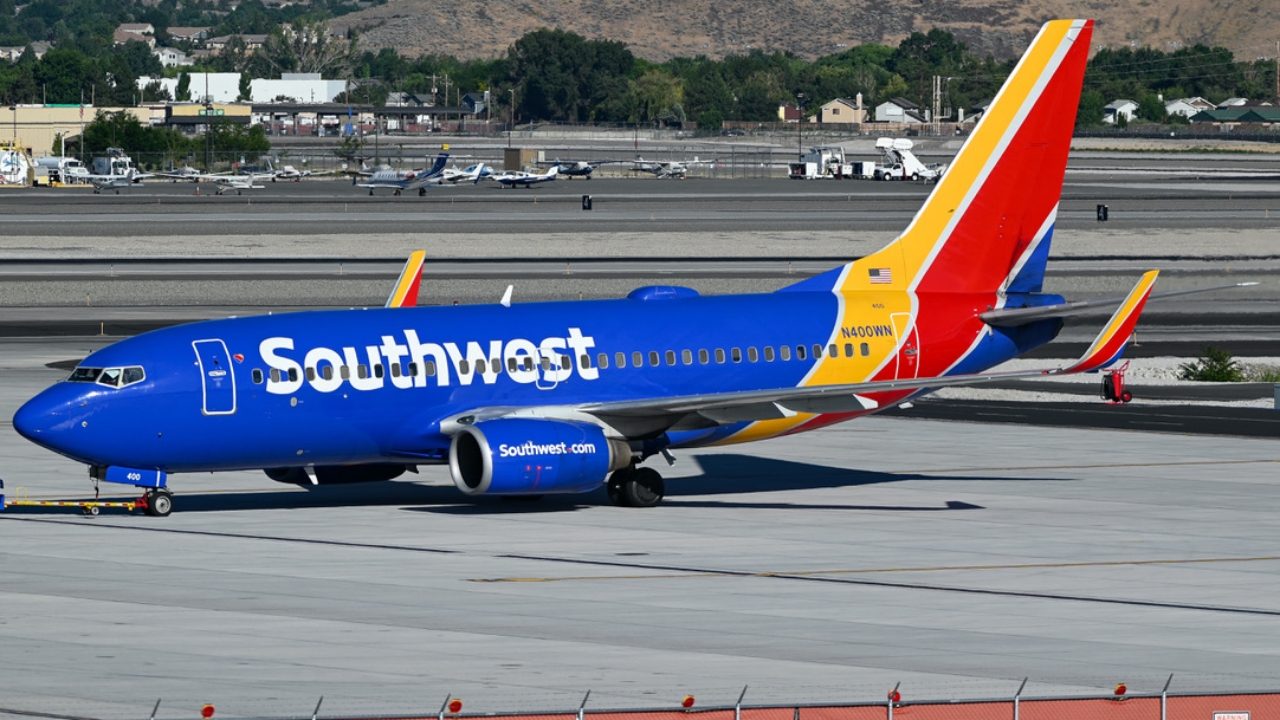 Full size: Southwest Airlines Boeing 737-700 N400WN at Reno/Tahoe International Airport