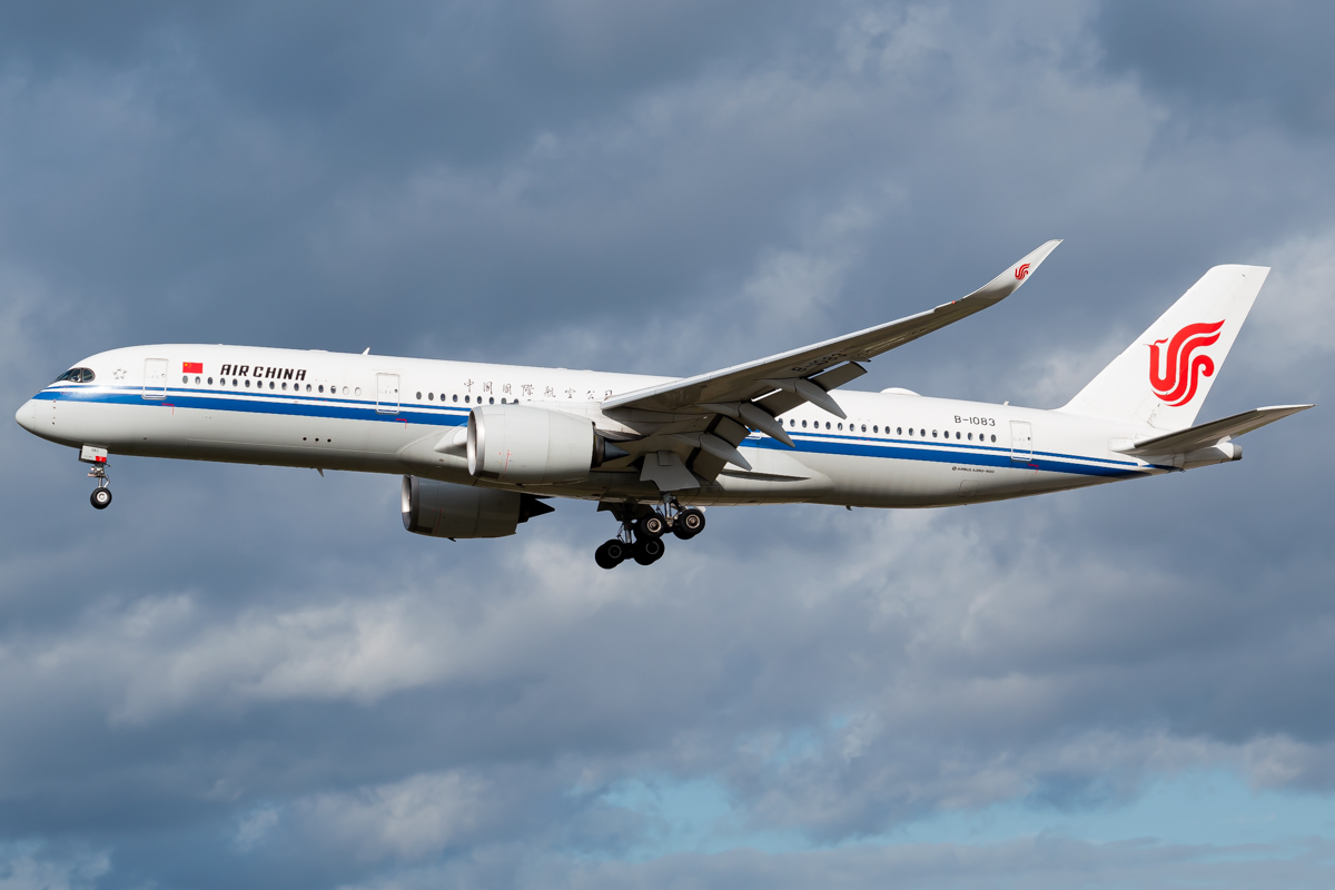 Full size: Air China  Airbus A350-900 B-1083 at Frankfurt International Airport