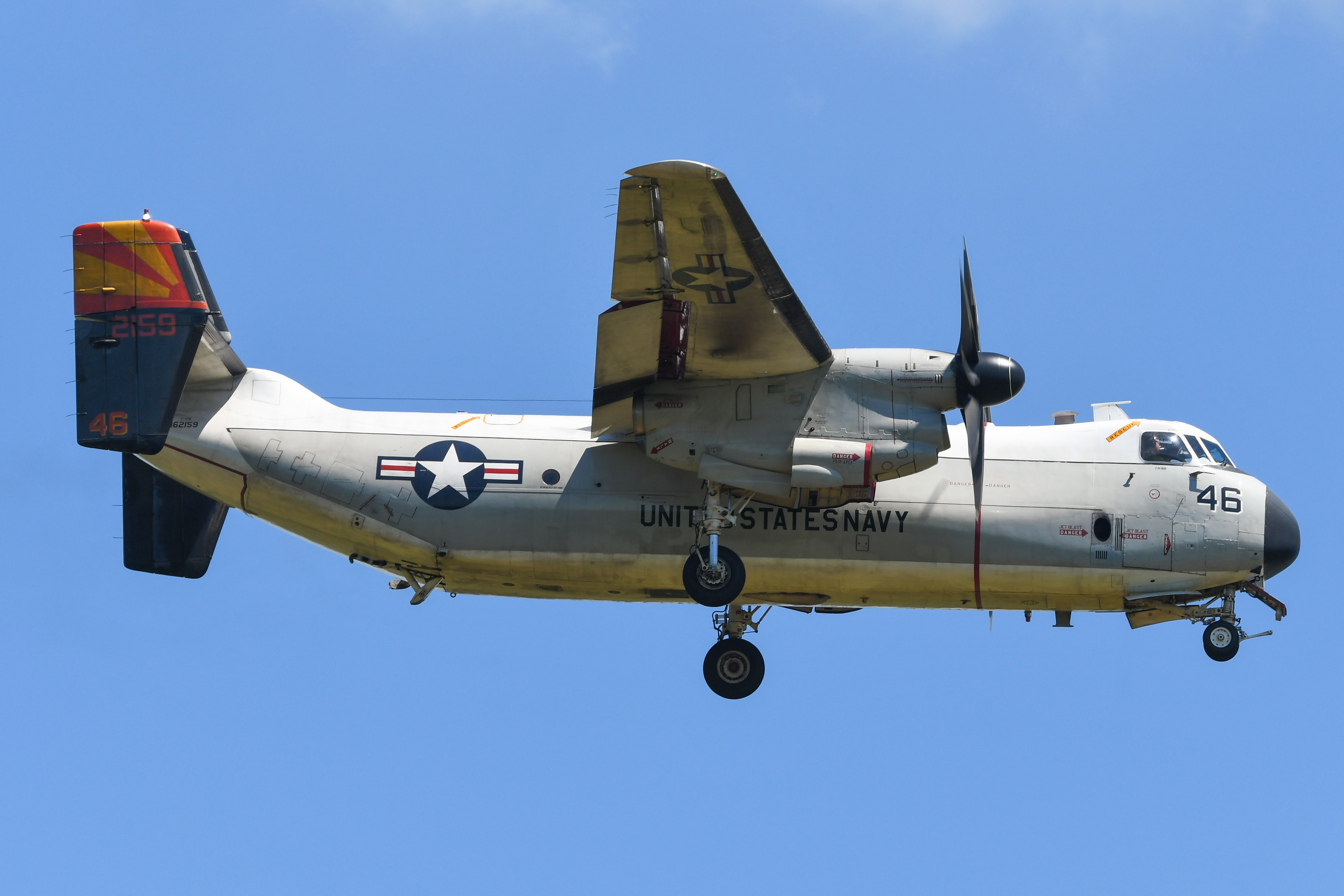 Full size: USN - United States Navy Grumman C-2 Greyhound 462159 at Atlantic City International Airport