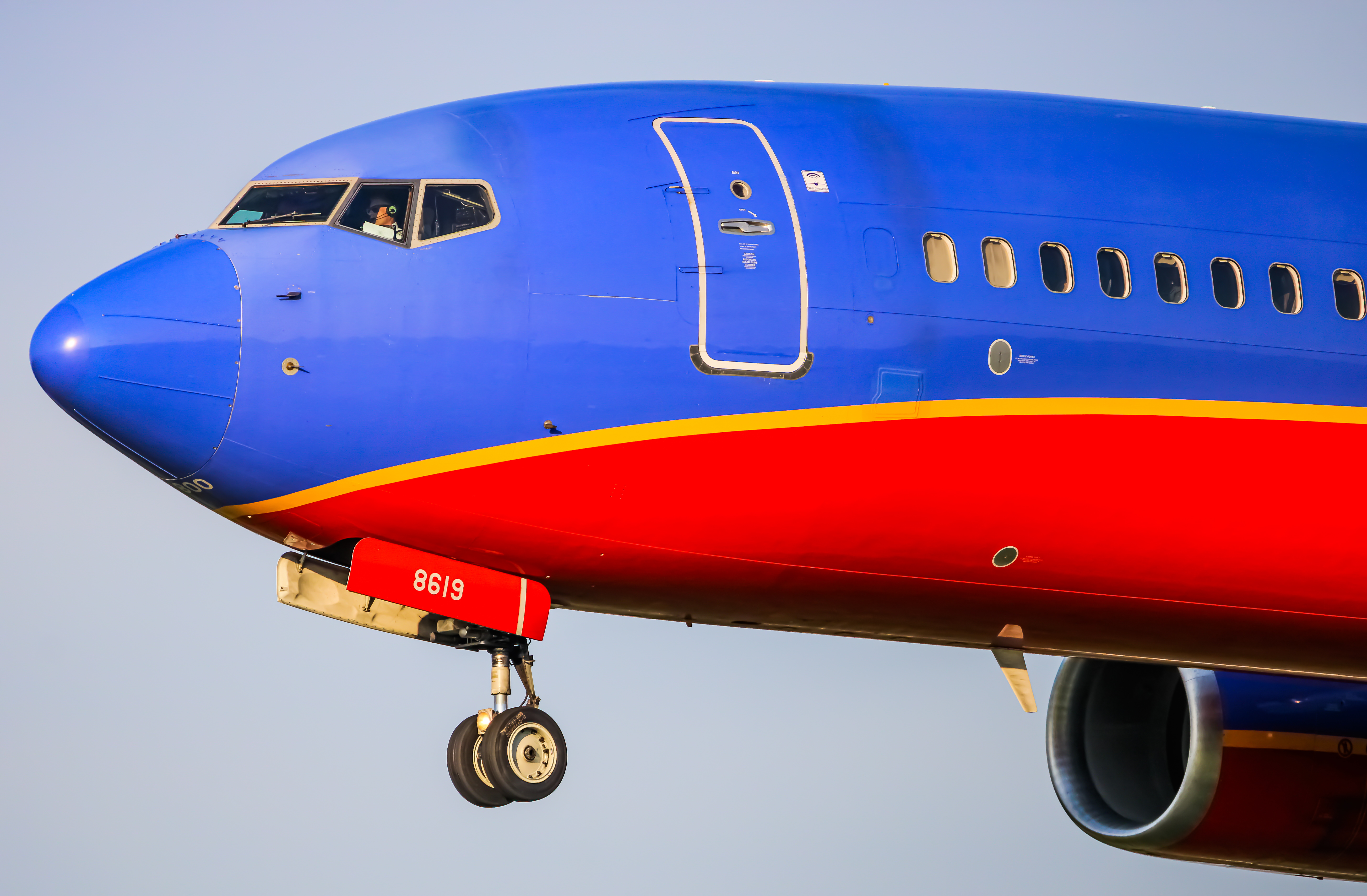 Full size: Southwest Airlines Boeing 737-800 N8619F at Baltimore/Washington International Thurgood Marshall Airport