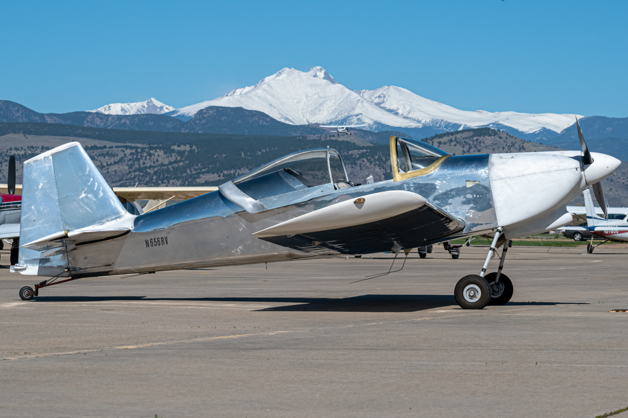Full size: PRIVATE Vans RV-6 N656RV at Vance Brand Airport