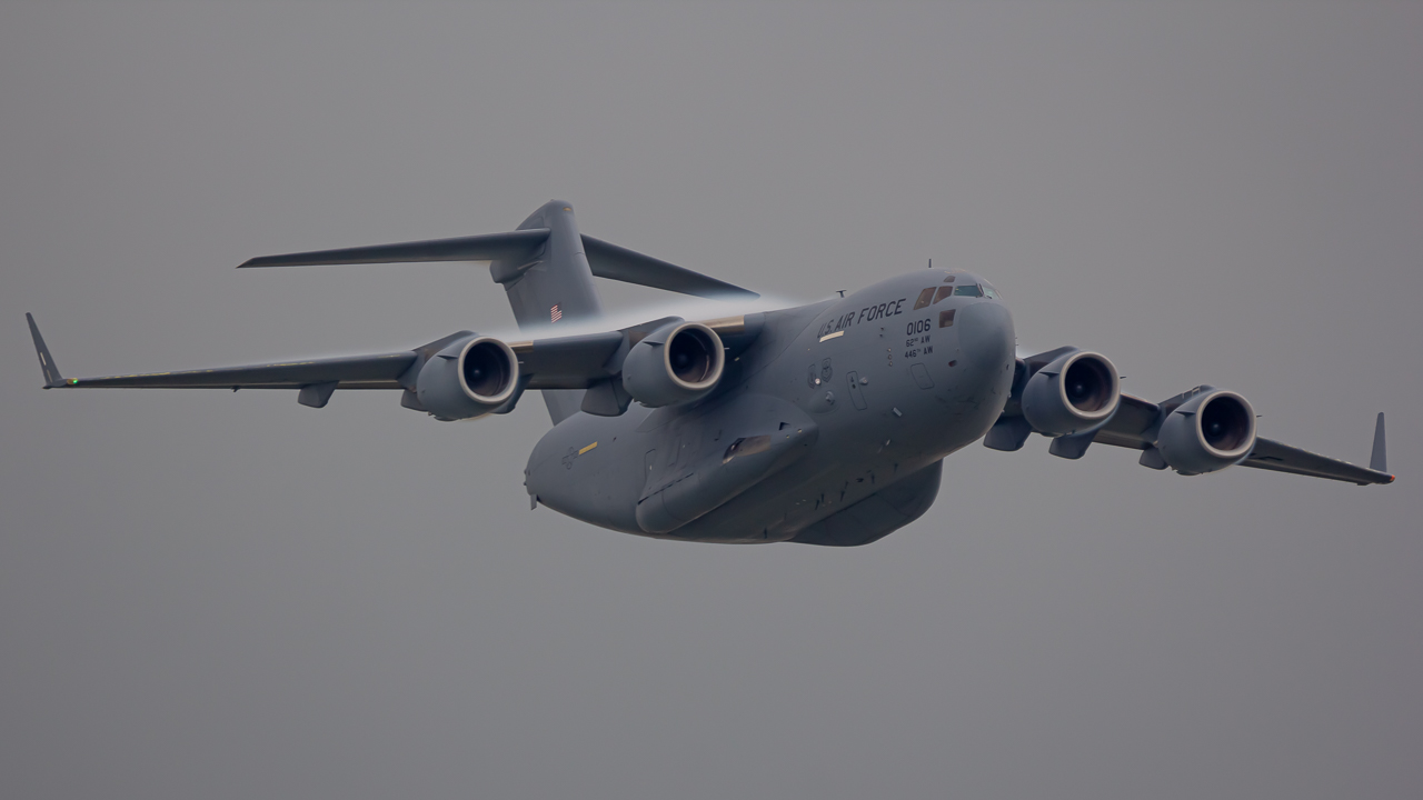 Full size: USAF - United States Air Force Boeing C-17 Globemaster III 95-0106 at James M Cox Dayton International Airport