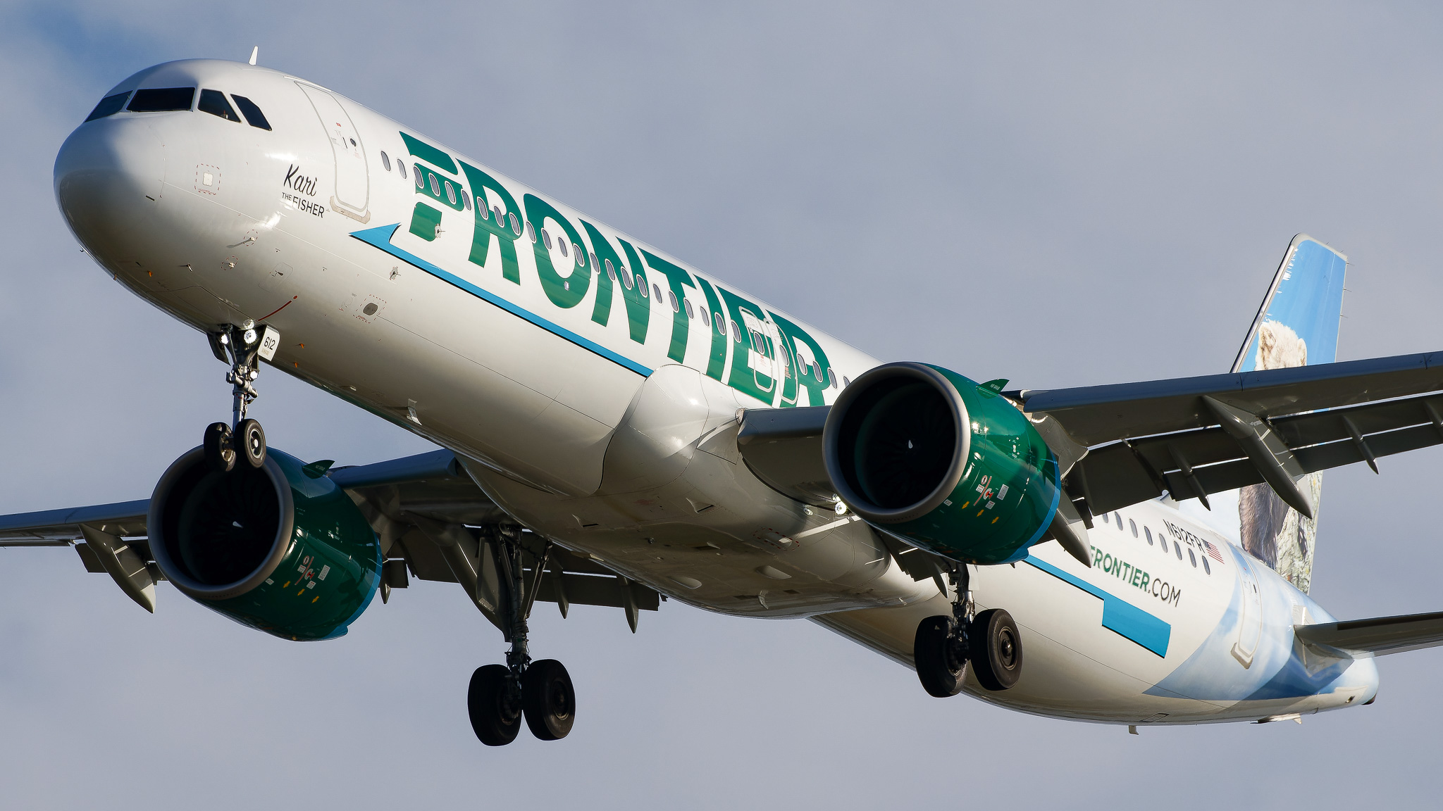 Full size: Frontier Airlines Airbus A321NEO N612FR at Tampa International Airport