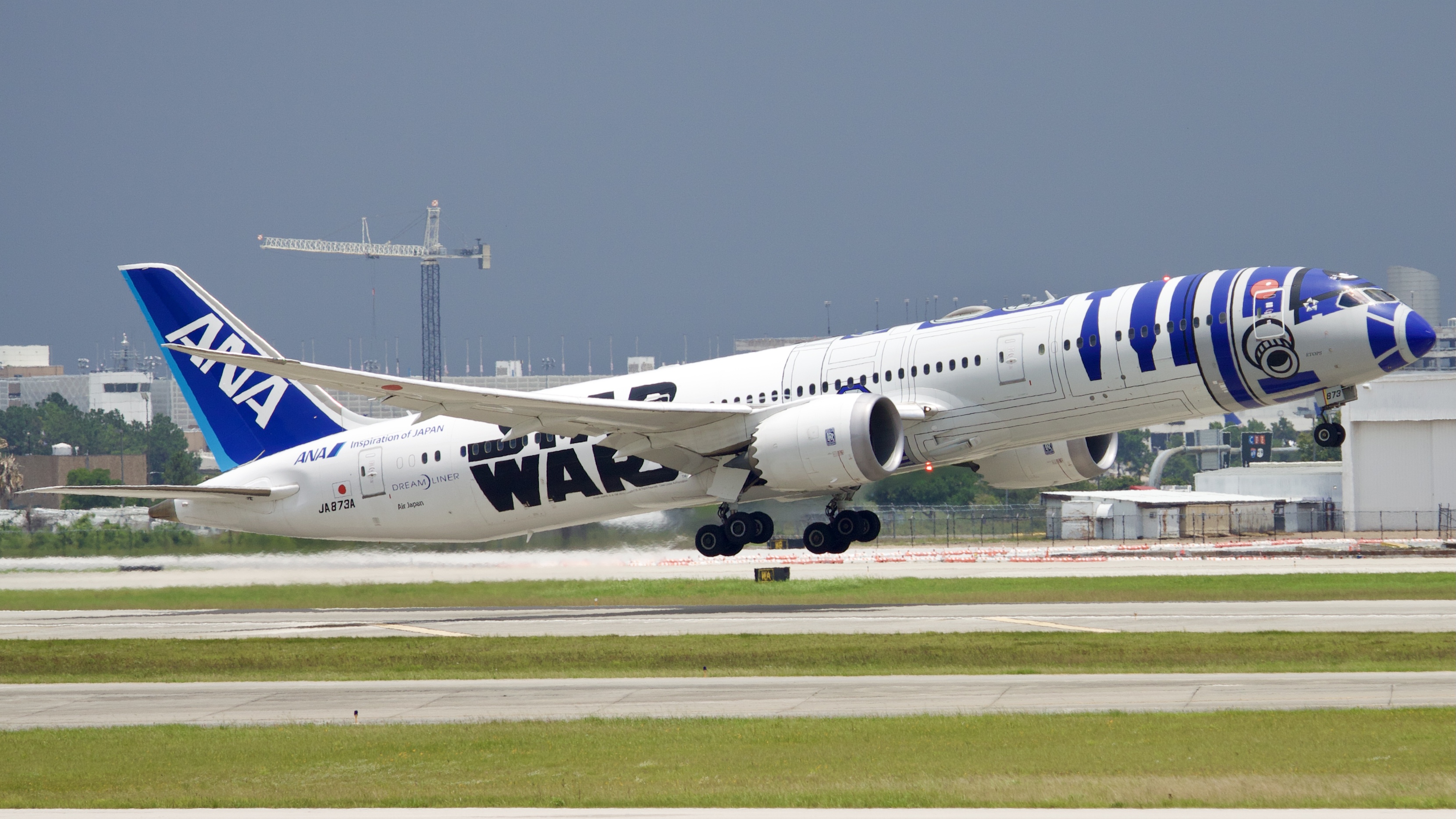 Full size: All Nippon Airways Boeing 787-9 JA873A at Houston-George Bush Intercontinental Airport