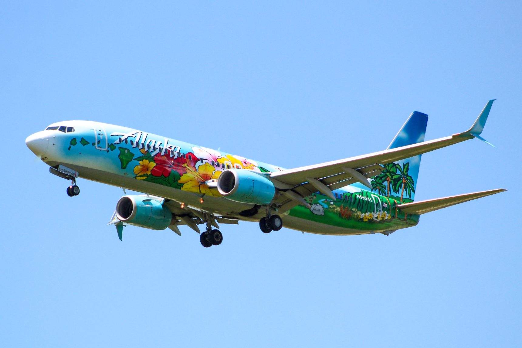 Full size: Alaska Airlines Boeing 737-800 N560AS at Dallas-Fort Worth International Airport