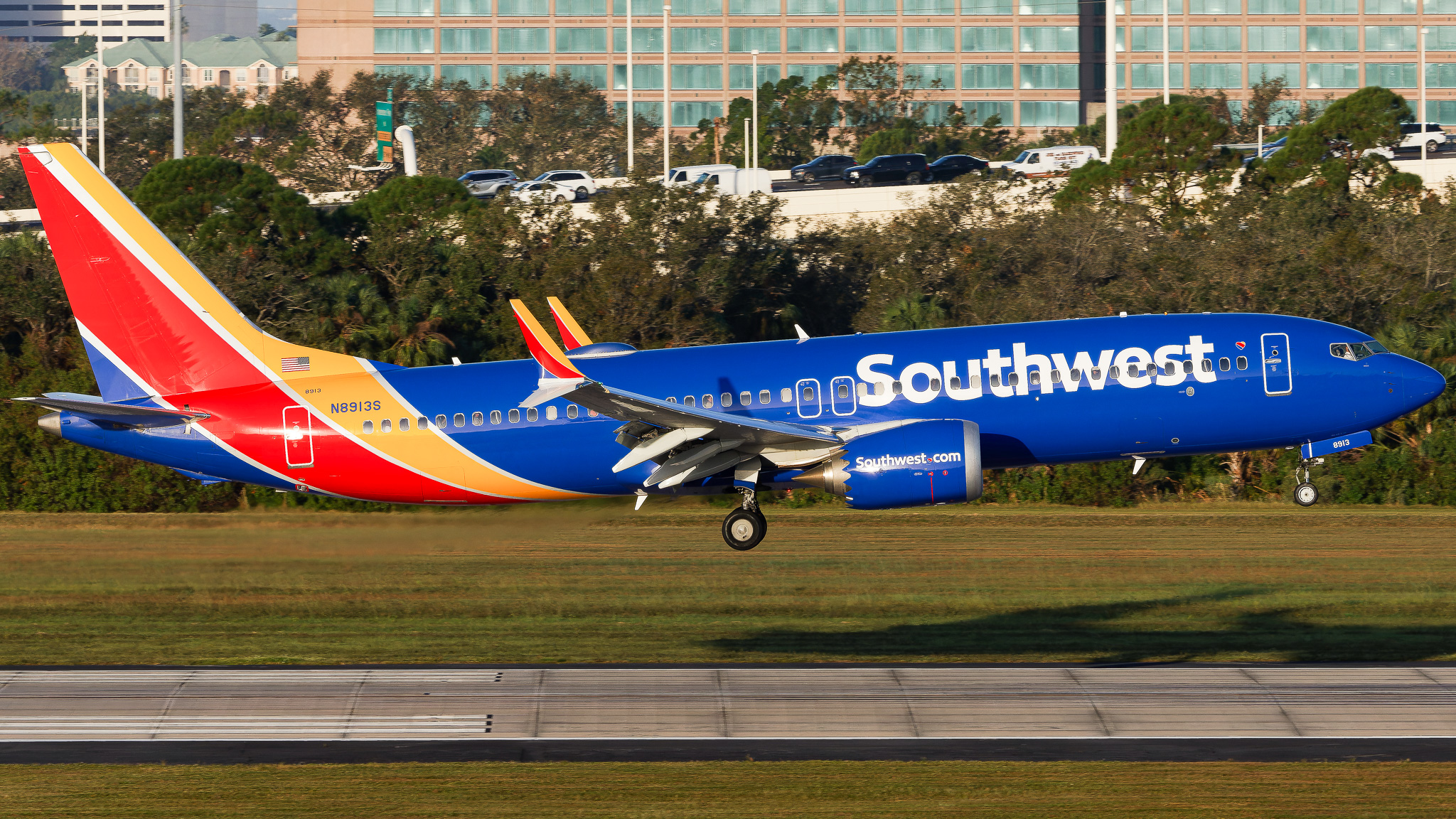 Full size: Southwest Airlines Boeing 737 MAX 8 N8913S at Tampa International Airport
