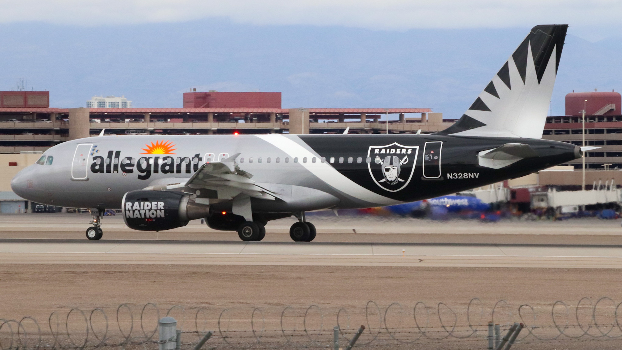 Full size: Allegiant Air Airbus A319 N328NV at Harry Reid International Airport