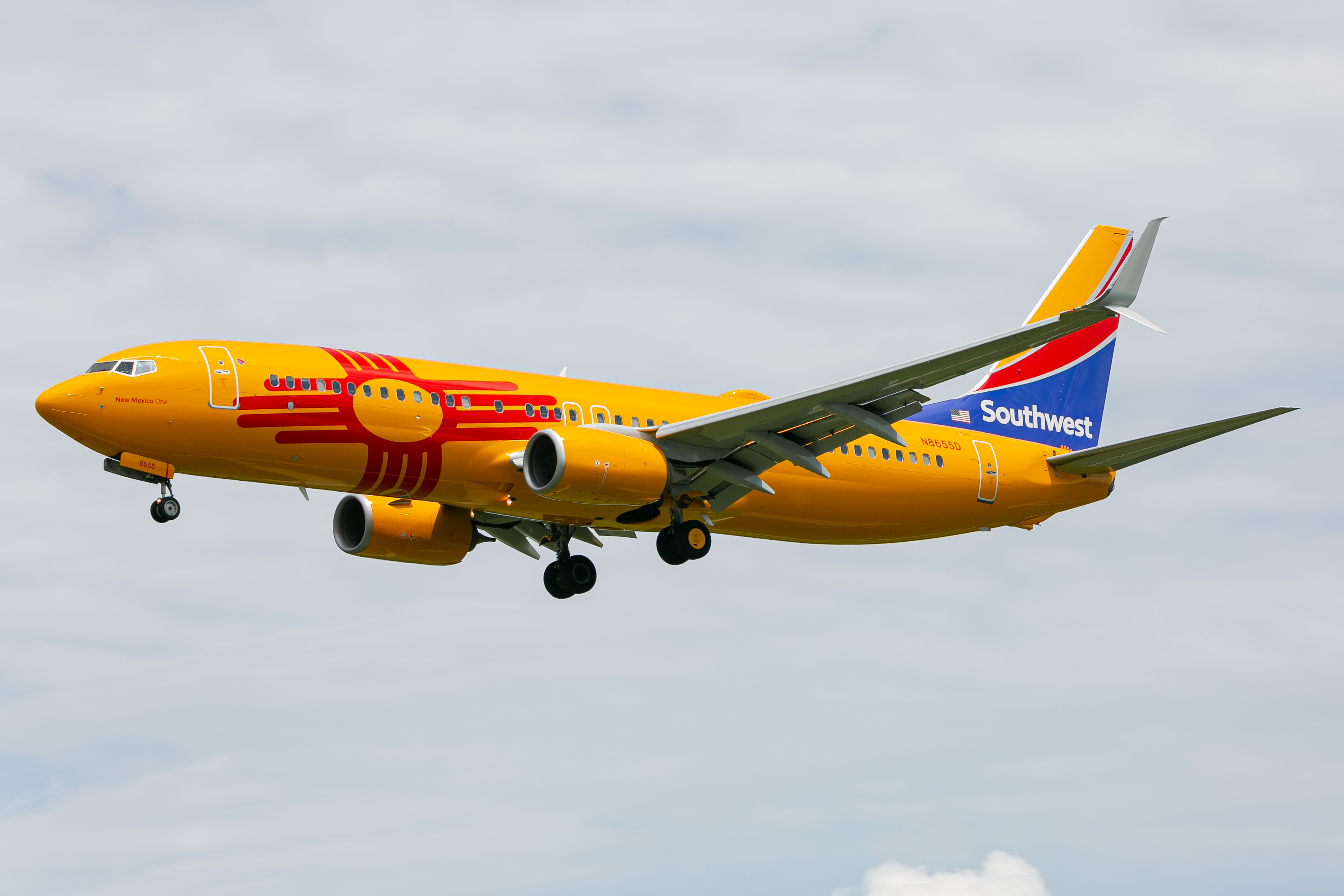 Full size: Southwest Airlines Boeing 737-800 N8655D at Baltimore/Washington International Thurgood Marshall Airport