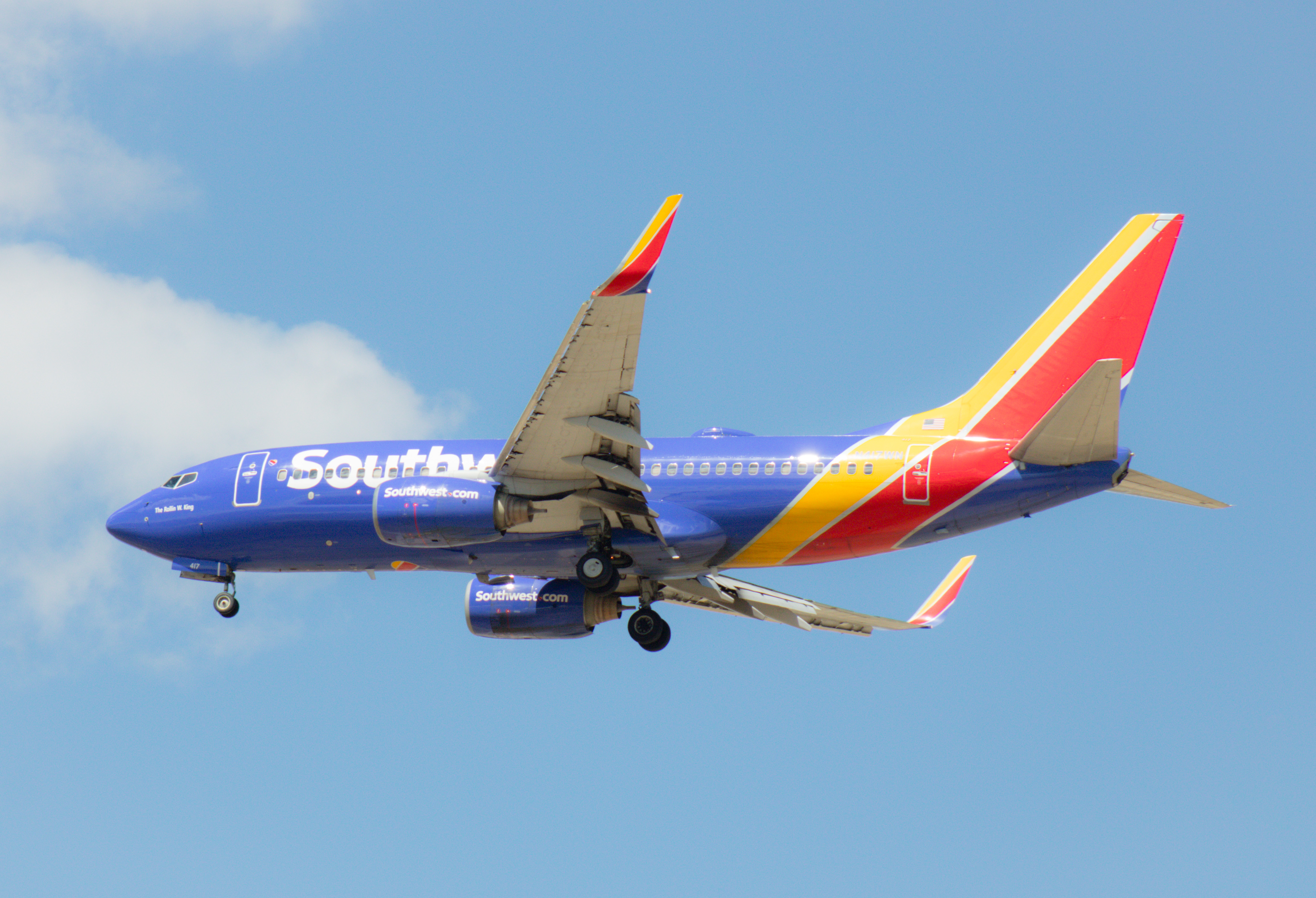 Full size: Southwest Airlines Boeing 737-700 N417WN at Boise Air Terminal/Gowen Field