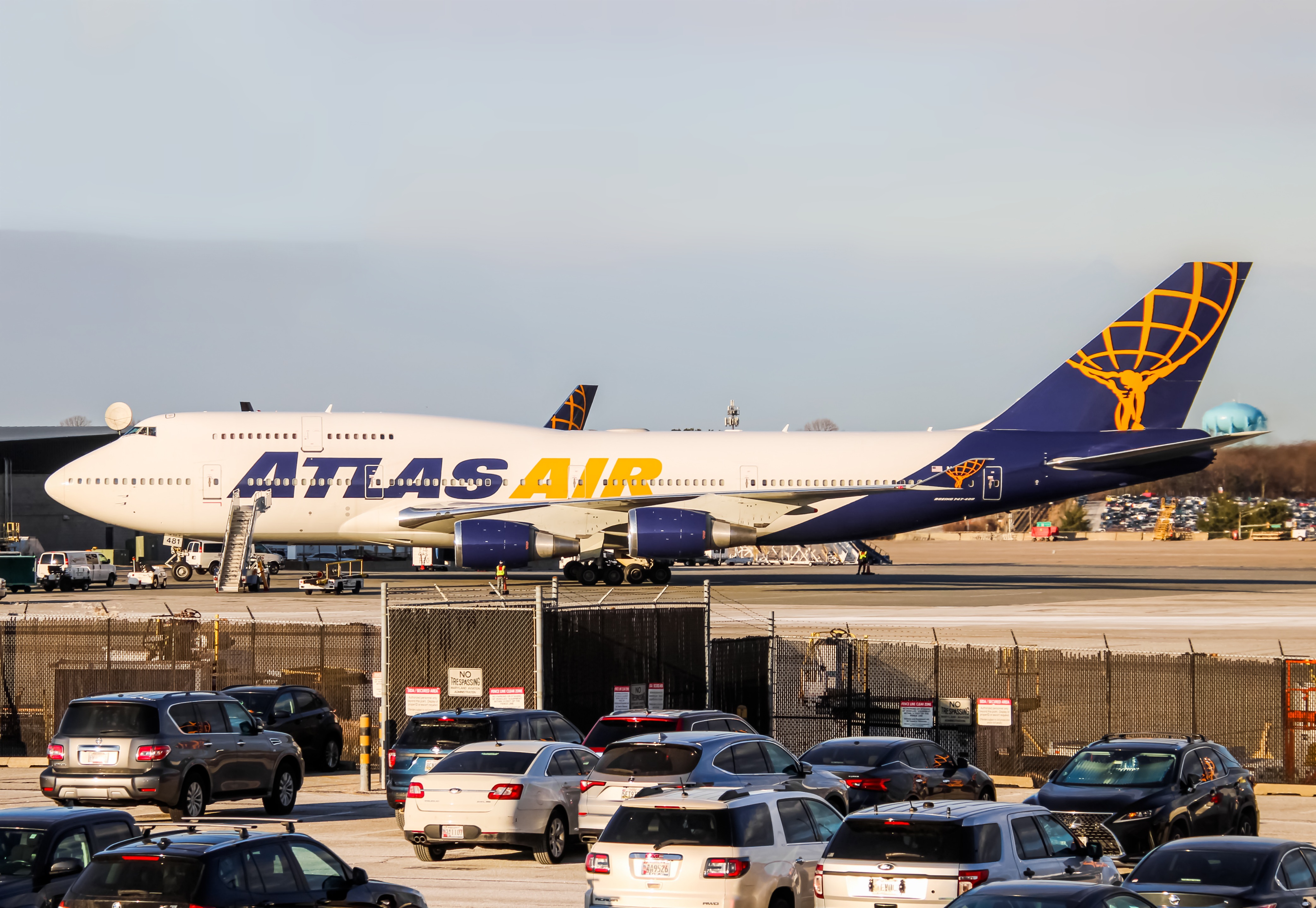 Full size: Atlas Air Boeing 747-400 N481MC at Baltimore/Washington International Thurgood Marshall Airport