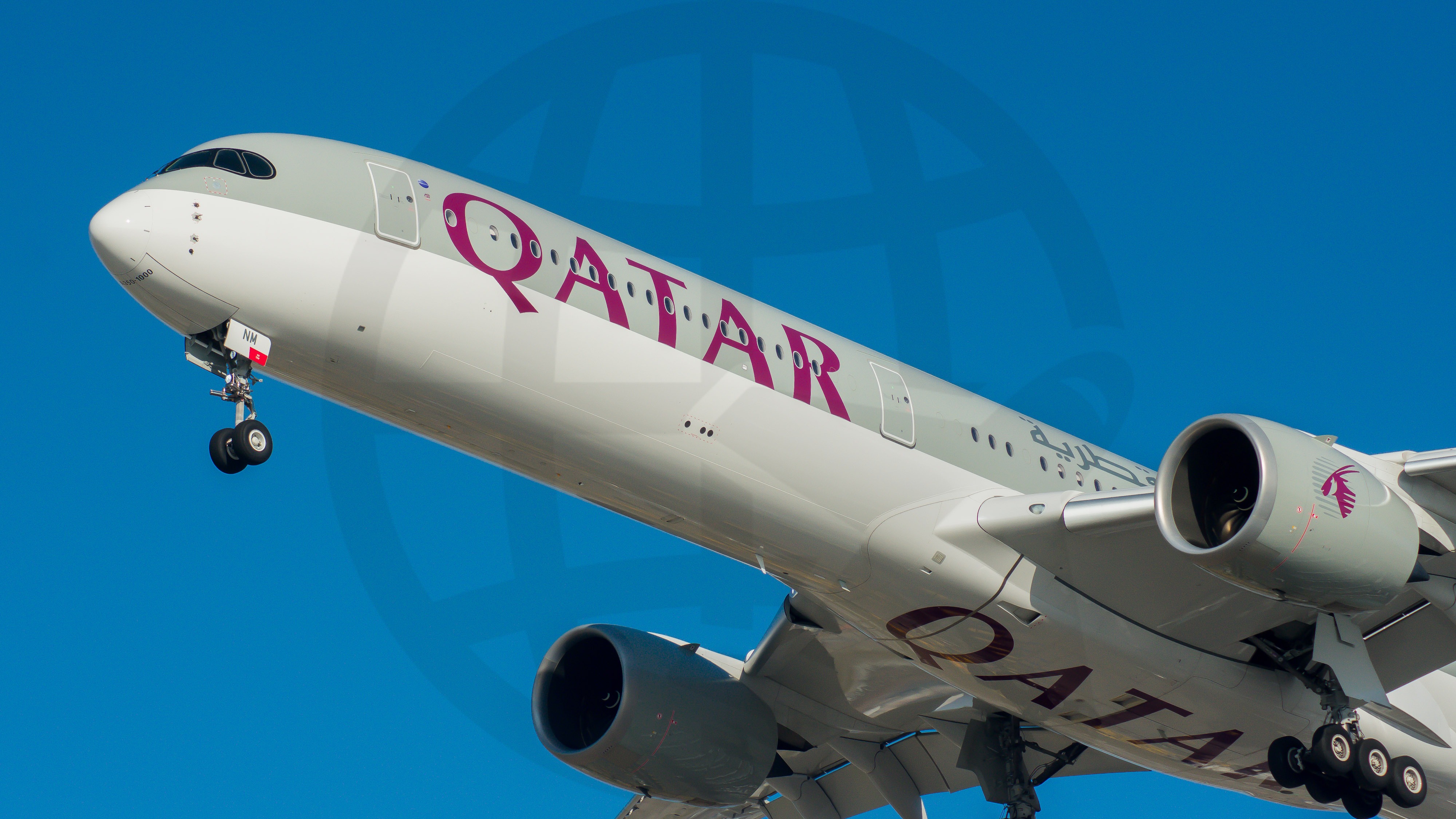 Full size: Qatar Airways Airbus A350-1000 A7-ANM at Chicago O'Hare International Airport