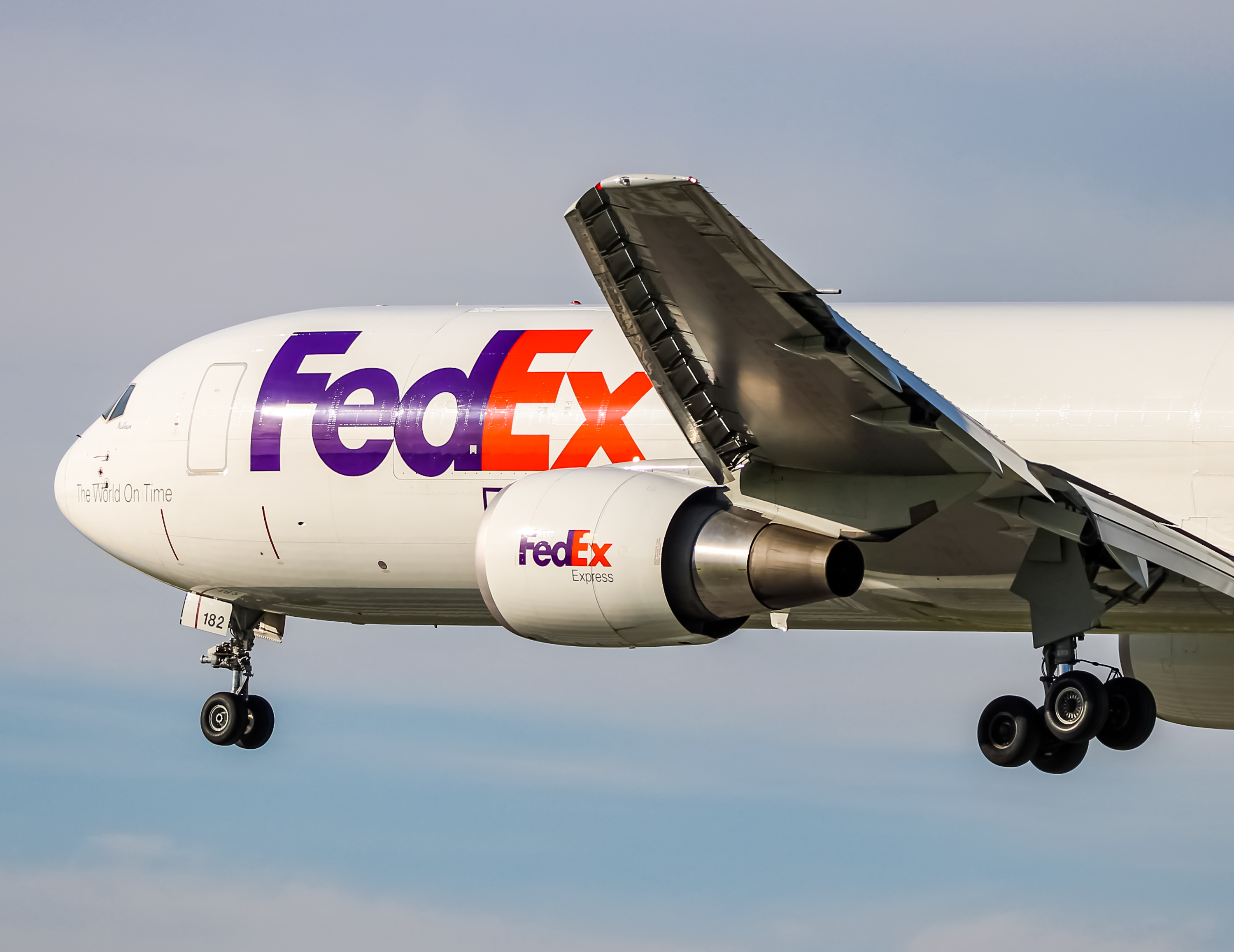 Full size: FedEx Boeing 767-300F N182FE at Baltimore/Washington International Thurgood Marshall Airport