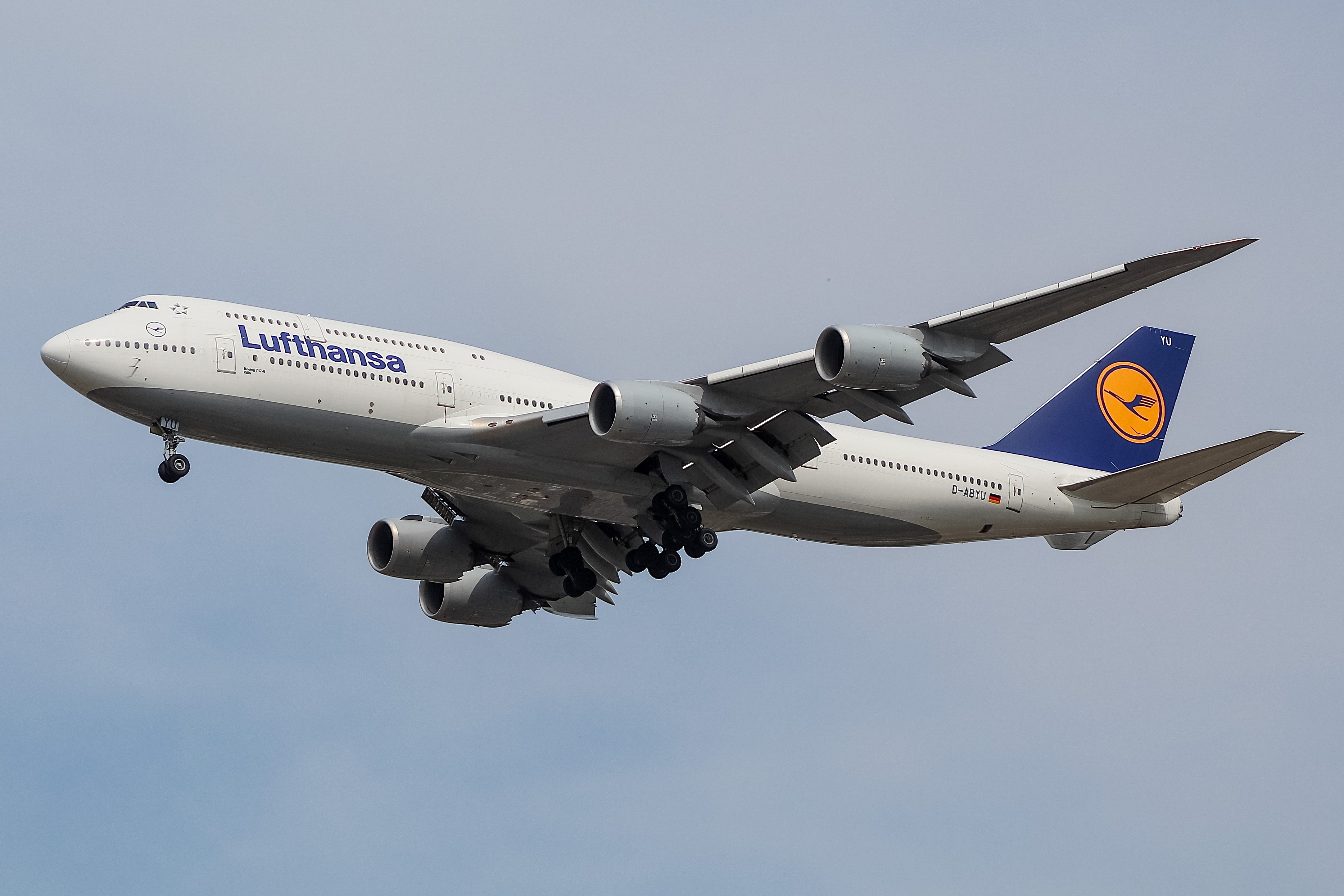Full size: Lufthansa Boeing 747-8i D-ABYU at Chicago O'Hare International Airport