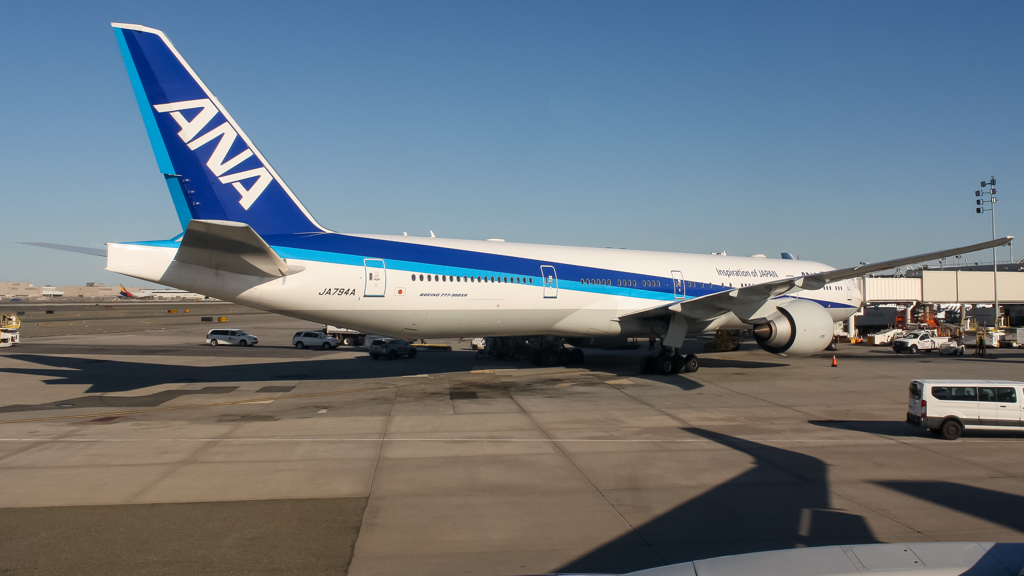 Full size: All Nippon Airways Boeing 777-300ER JA794A at John F. Kennedy International Airport