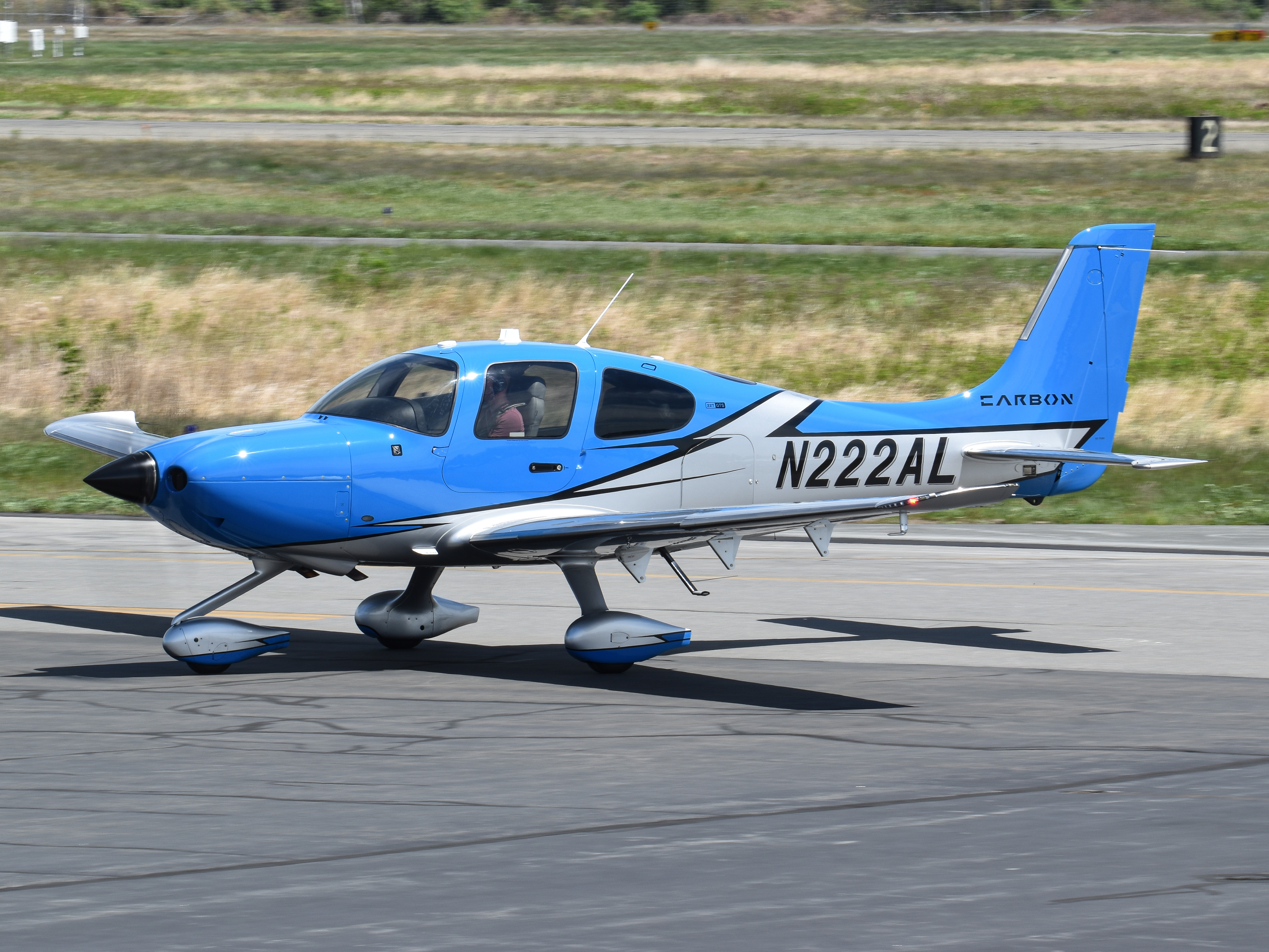 Full size: PRIVATE Cirrus SR-22T N222AL at Norwood Memorial Airport