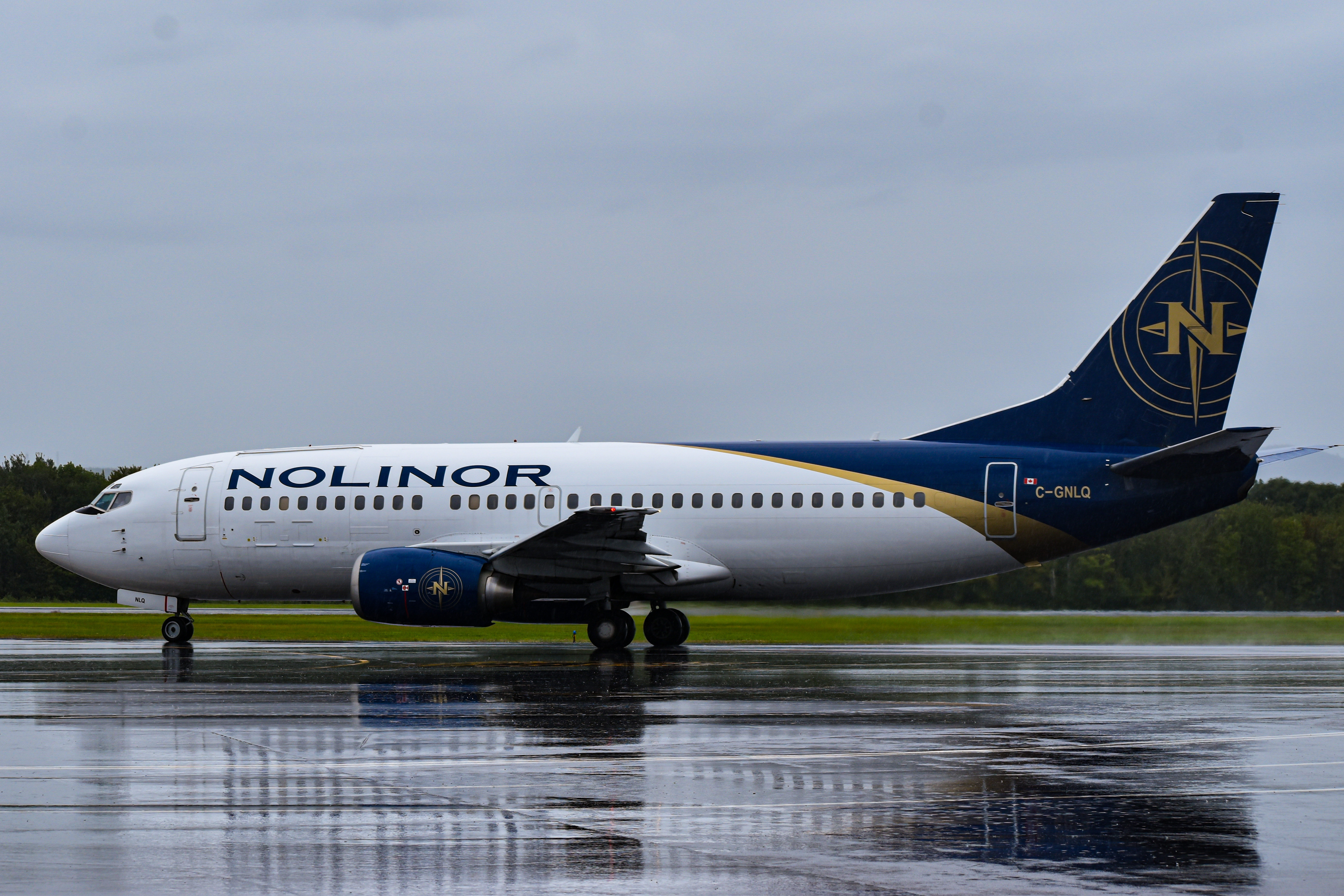 Full size: Nolinor Aviation Boeing 737-300 C-GNLQ at Quebec/Jean Lesage International Airport