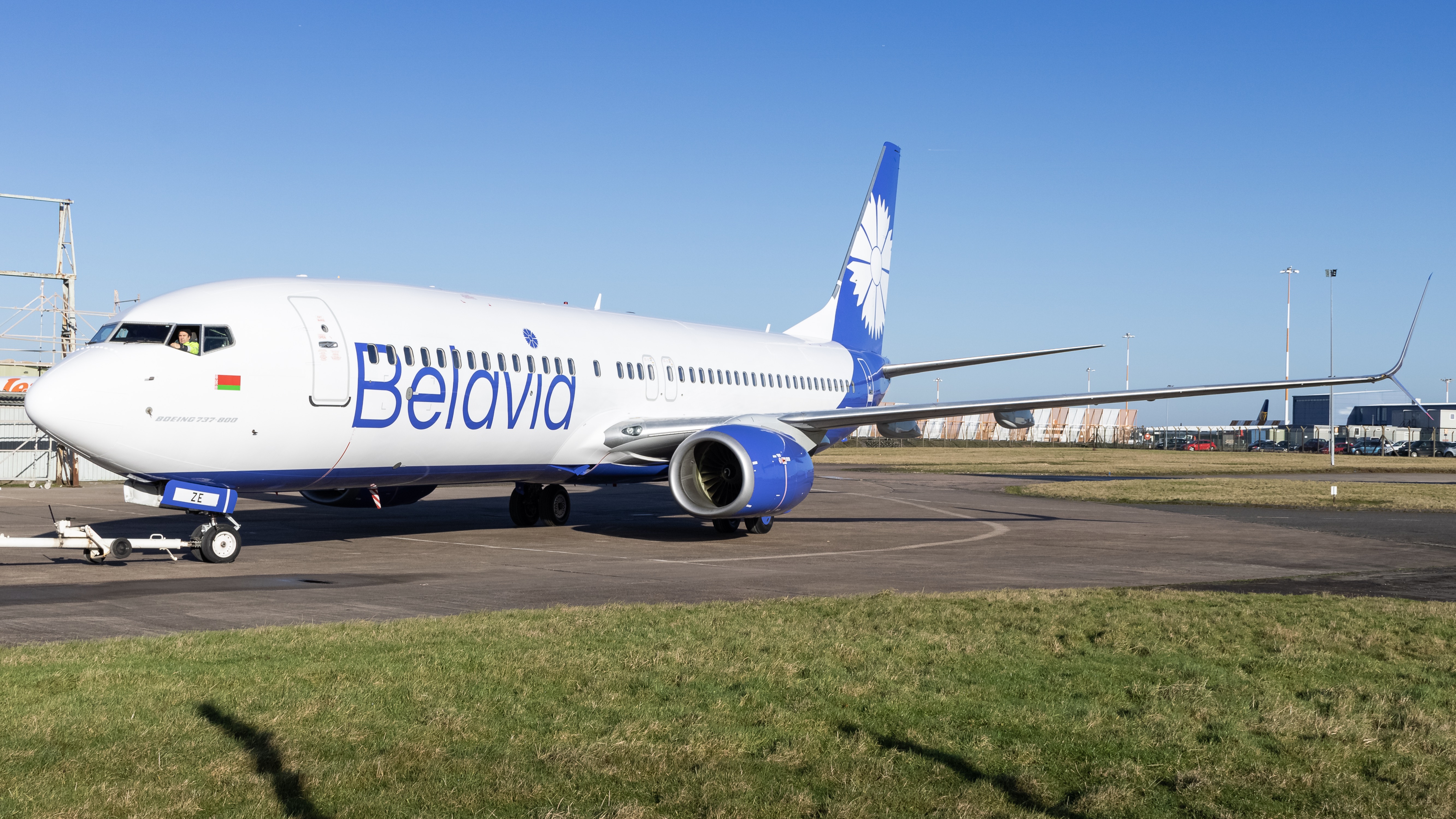 Full size: Belavia Belarusian Airlines Boeing 737-800 G-FDZE at East Midlands Airport