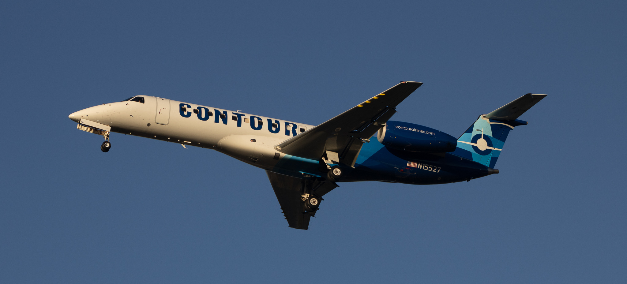 Full size: Contour airlines Embraer ERJ135 N15527 at Baltimore/Washington International Thurgood Marshall Airport