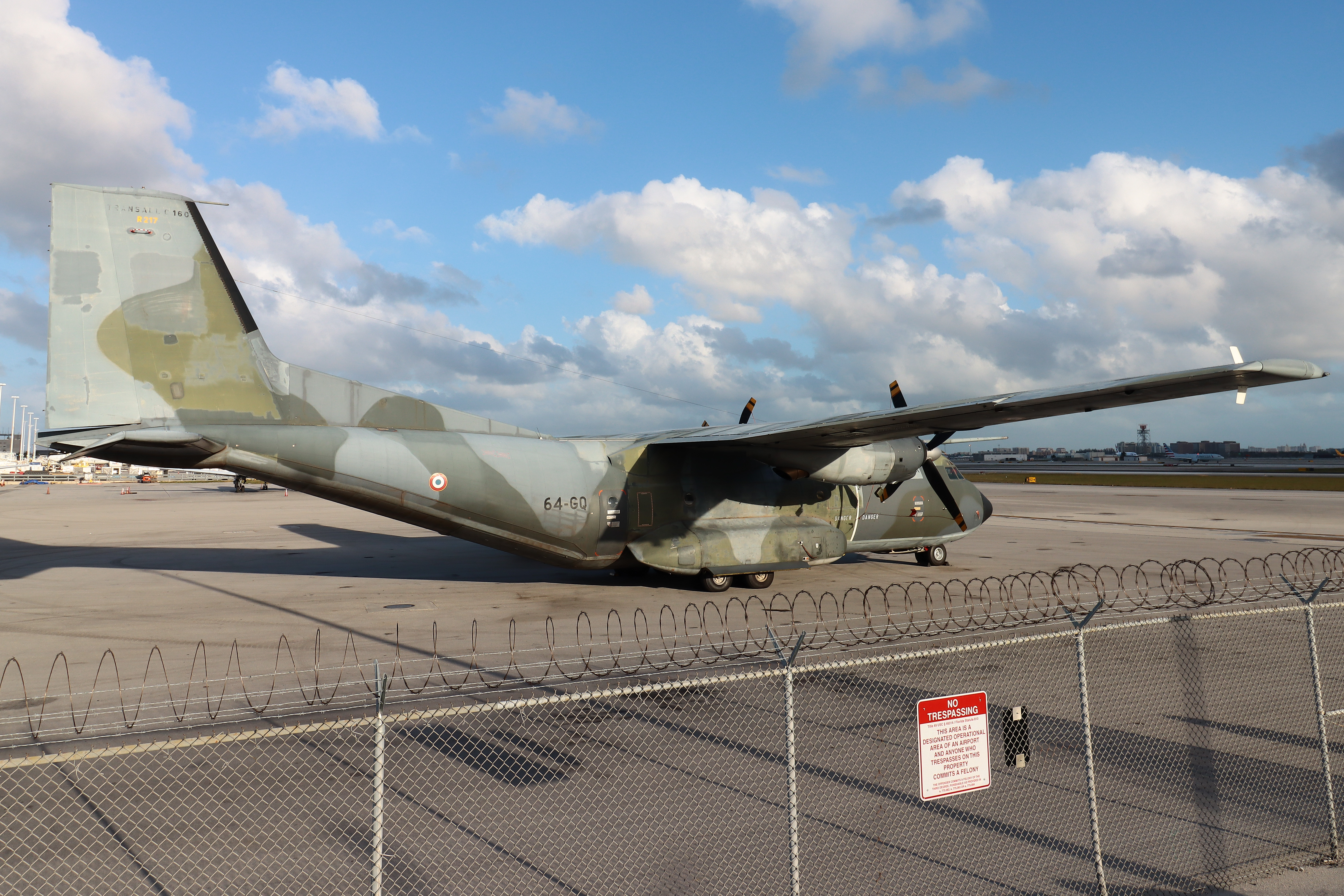 Full size: French Air Force  Transall C-160R 64-GQ at Miami International Airport