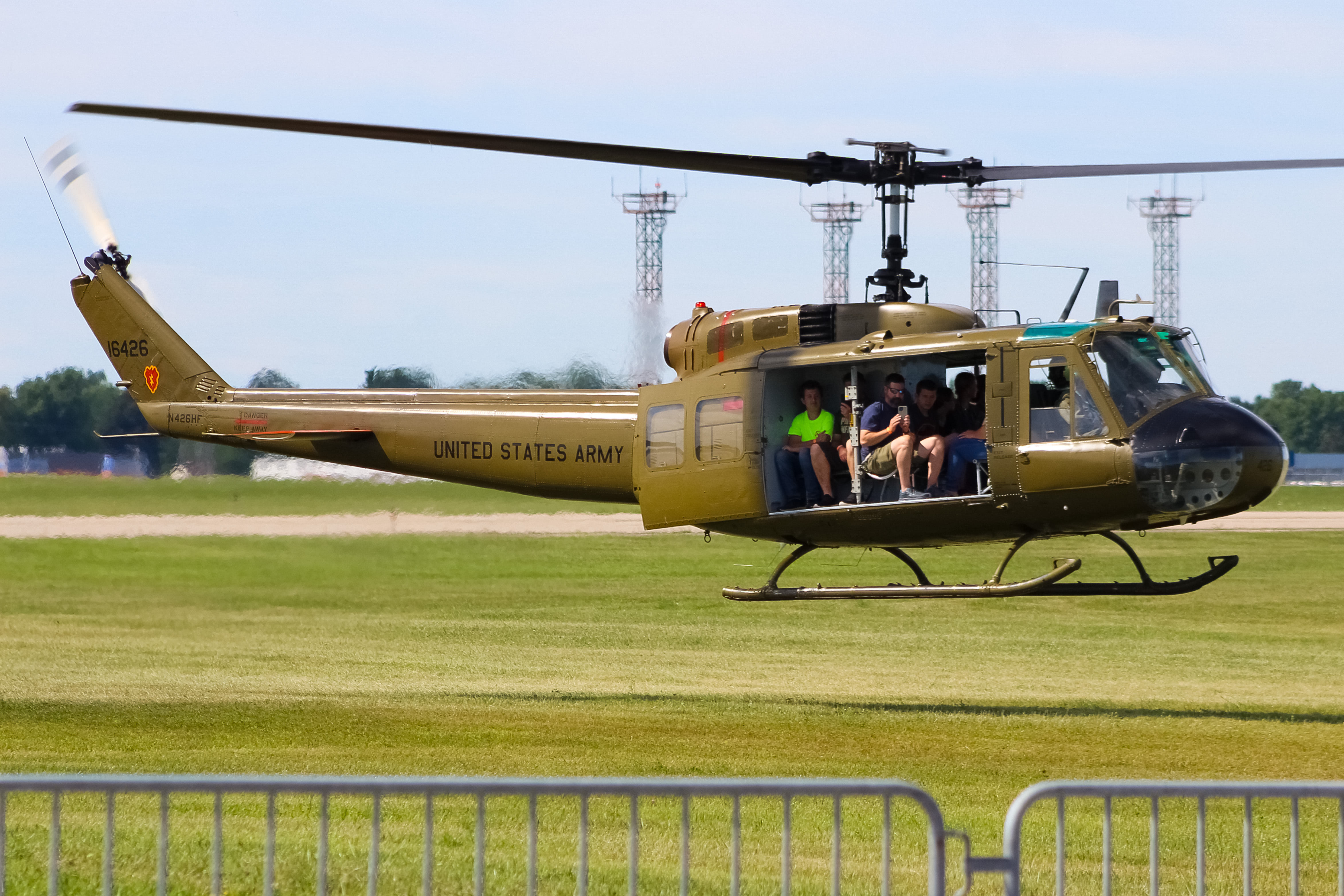 Full size: USA - United States Army Bell UH-1 Huey/Iroquois N426HF at James M Cox Dayton International Airport