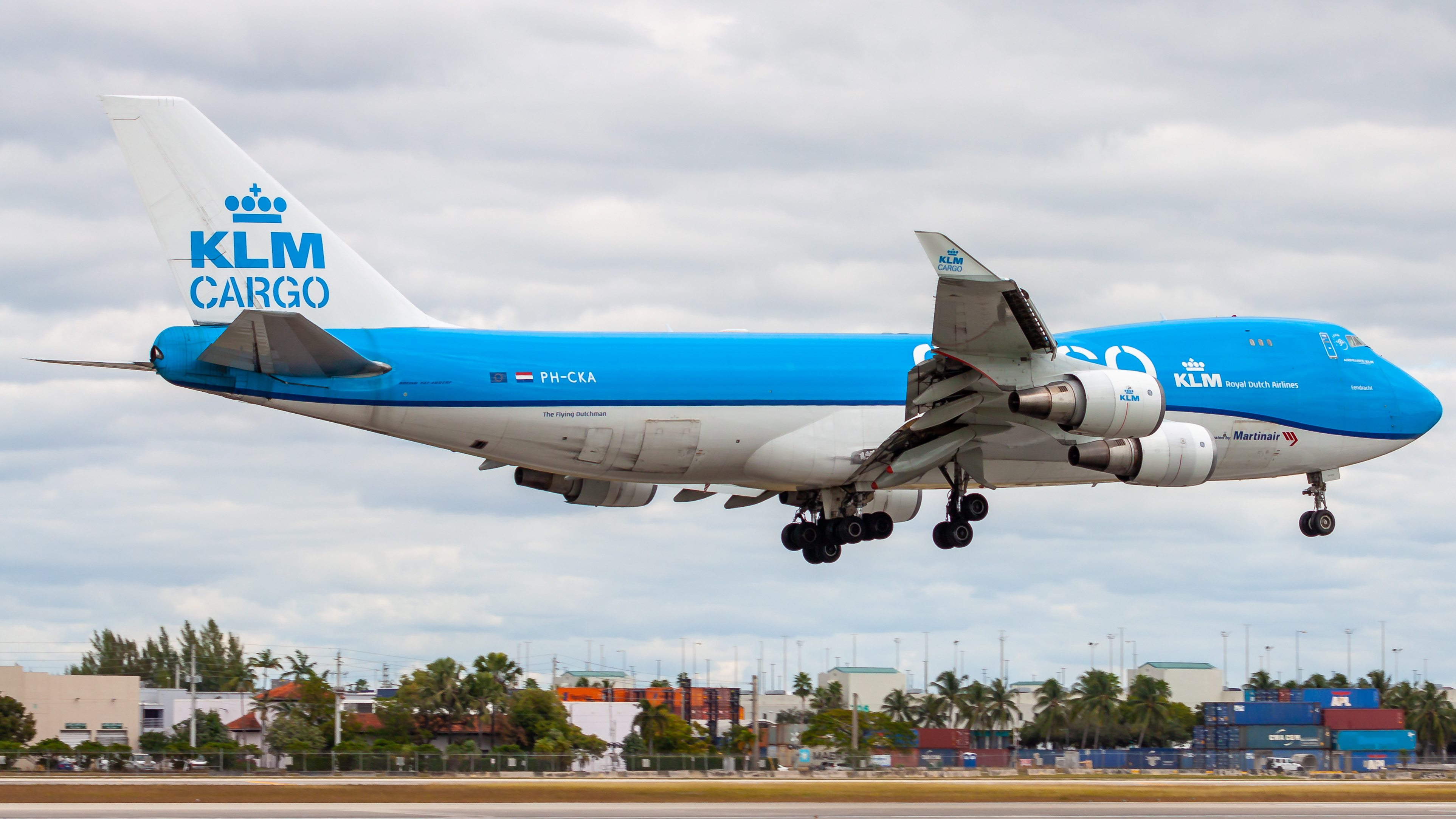 Full size: KLM Cargo Boeing 747-400F PH-CKA at Miami International Airport