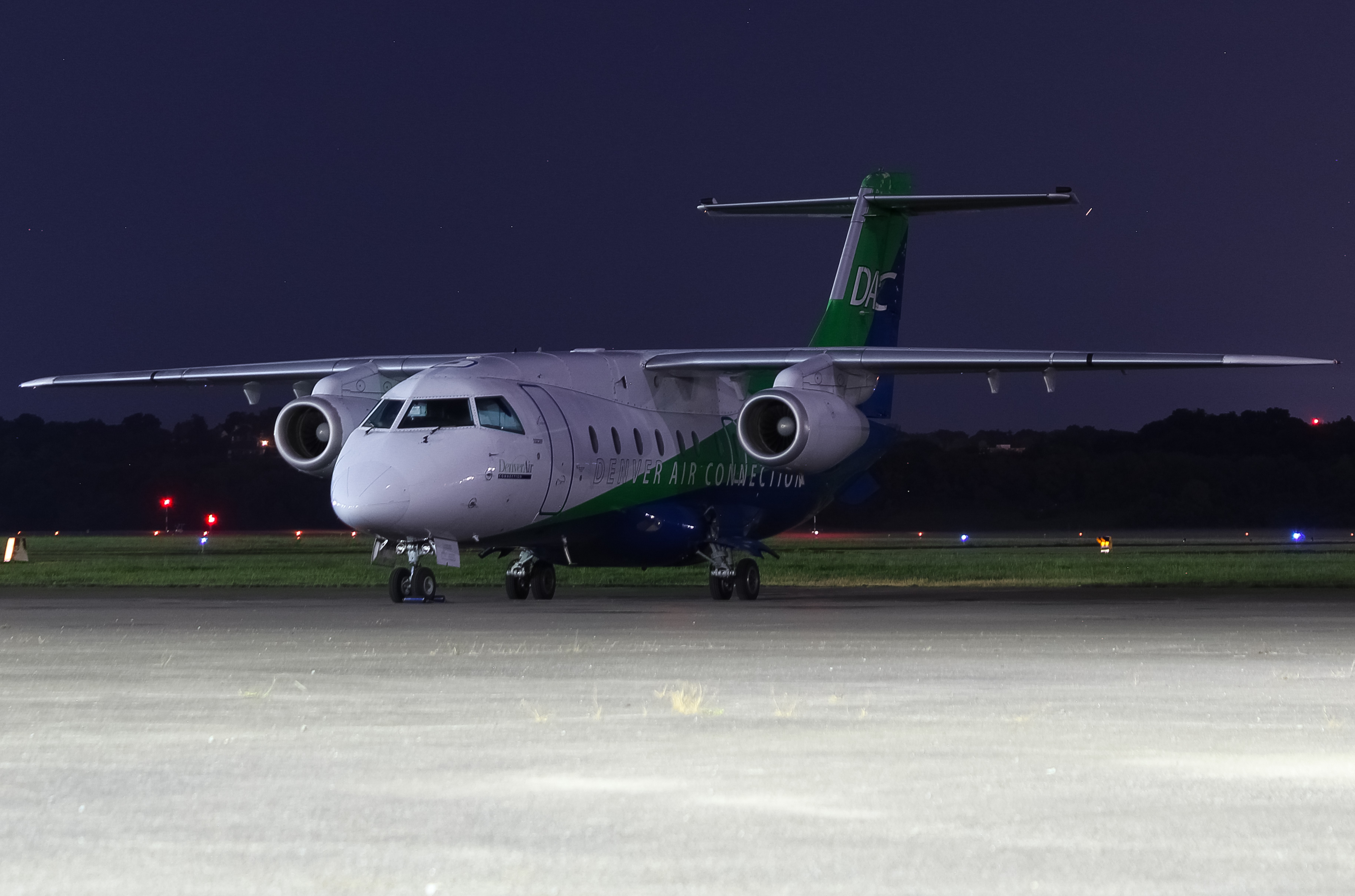 Full size: Denver Air Connection Dornier 328 JET N395DC at Cincinnati Municipal Airport/Lunken Field