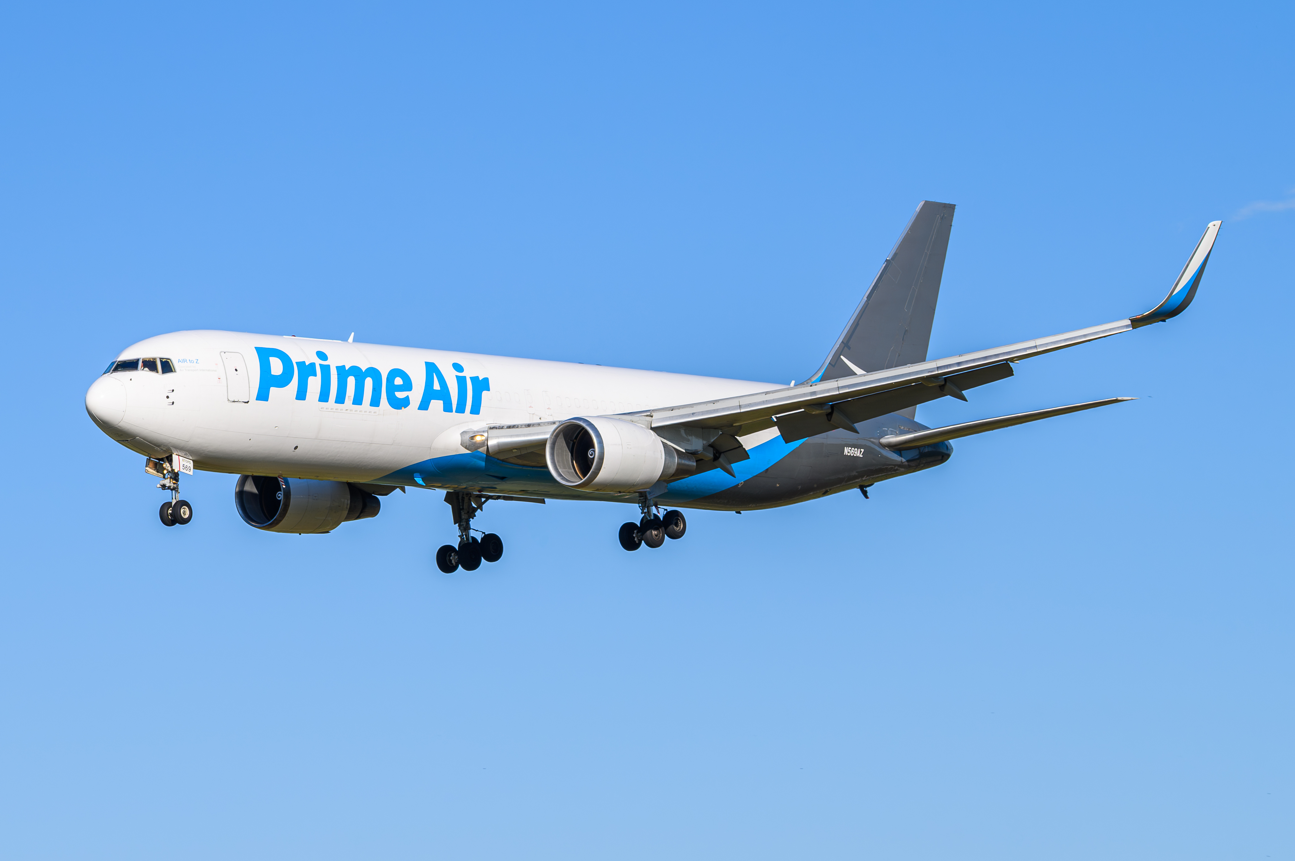 Full size: Prime Air Boeing 767-300F N569AZ at Baltimore/Washington International Thurgood Marshall Airport