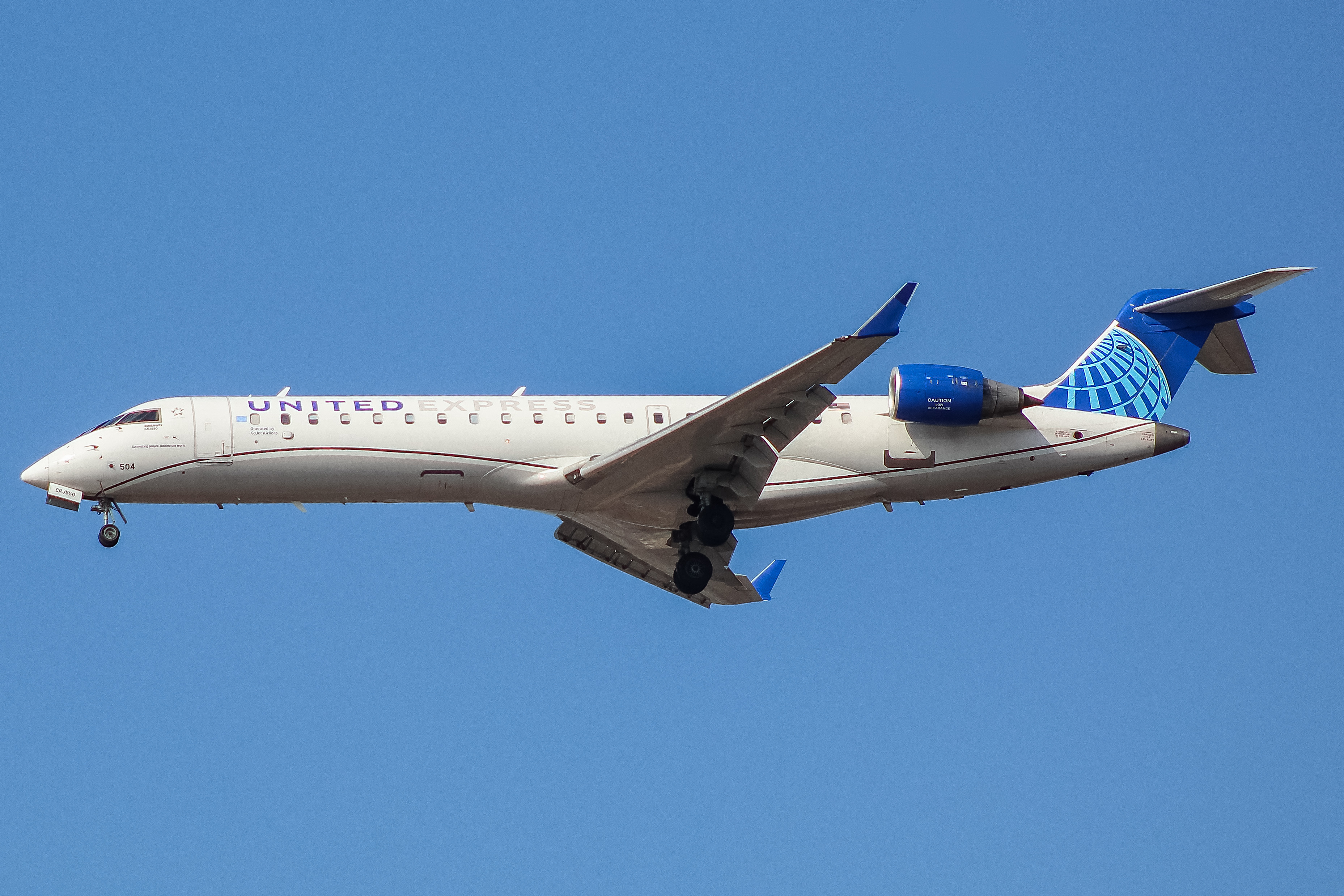 Full size: United Express Mitsubishi CRJ-550 N504GJ at Chicago O'Hare International Airport
