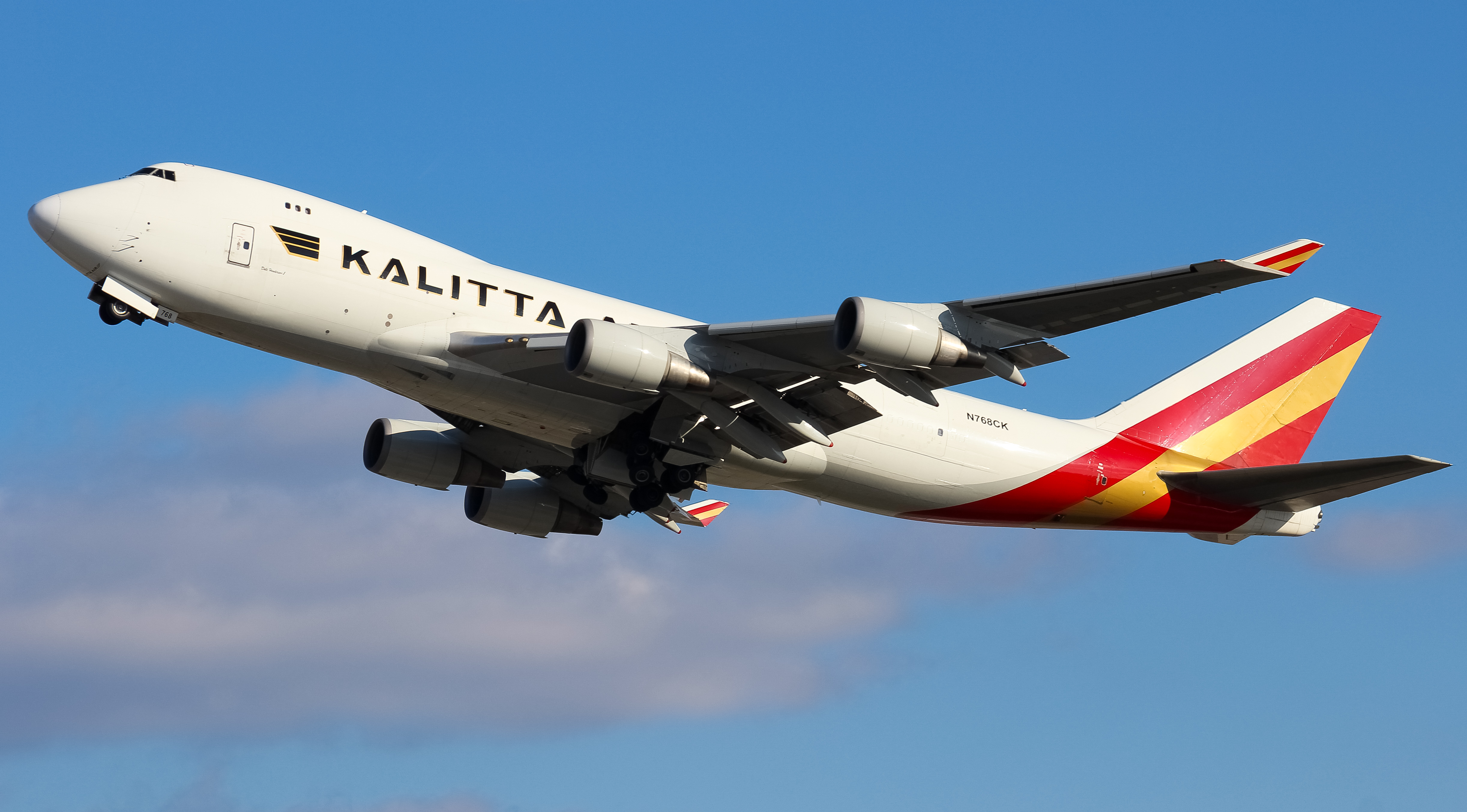 Full size: Kalitta Air Boeing 747-400F N768CK at Louisville Muhammad Ali International Airport