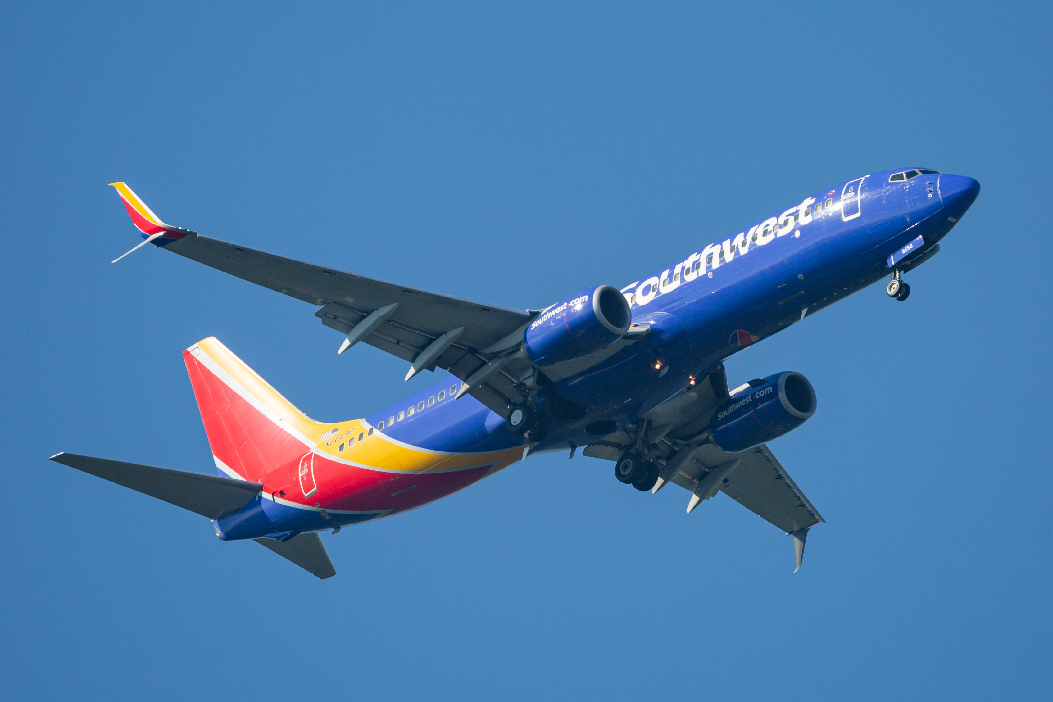 Full size: Southwest Airlines Boeing 737-800 N8659D at Baltimore/Washington International Thurgood Marshall Airport
