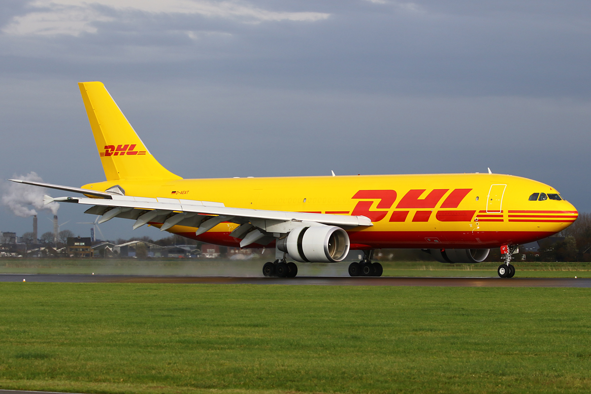 Full size: DHL Airbus A300F-600 D-AEAT at Amsterdam Schiphol Airport