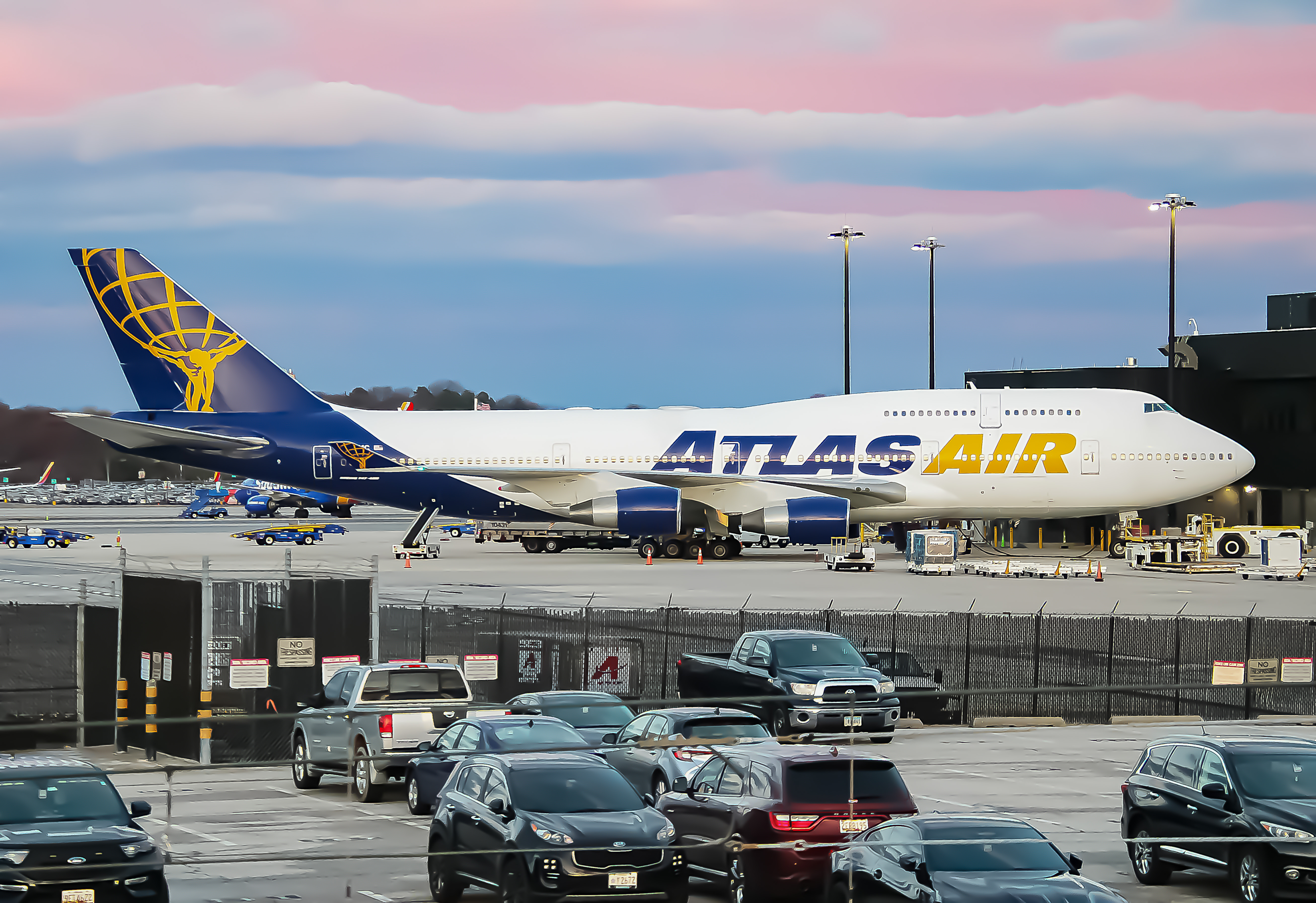 Full size: Atlas Air Boeing 747-400 N480MC at Baltimore/Washington International Thurgood Marshall Airport