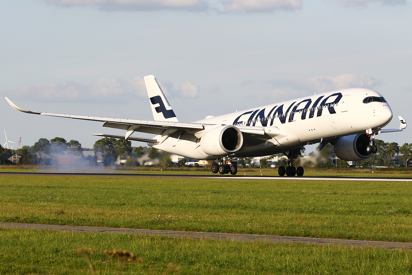 Full size: Finnair Airbus A350-900 OH-LWE at Amsterdam Schiphol Airport