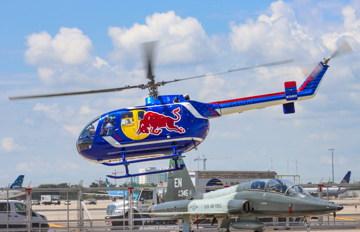 Full size: Redbull MBB BO 105 N154EH at Fort Lauderdale/Hollywood International Airport