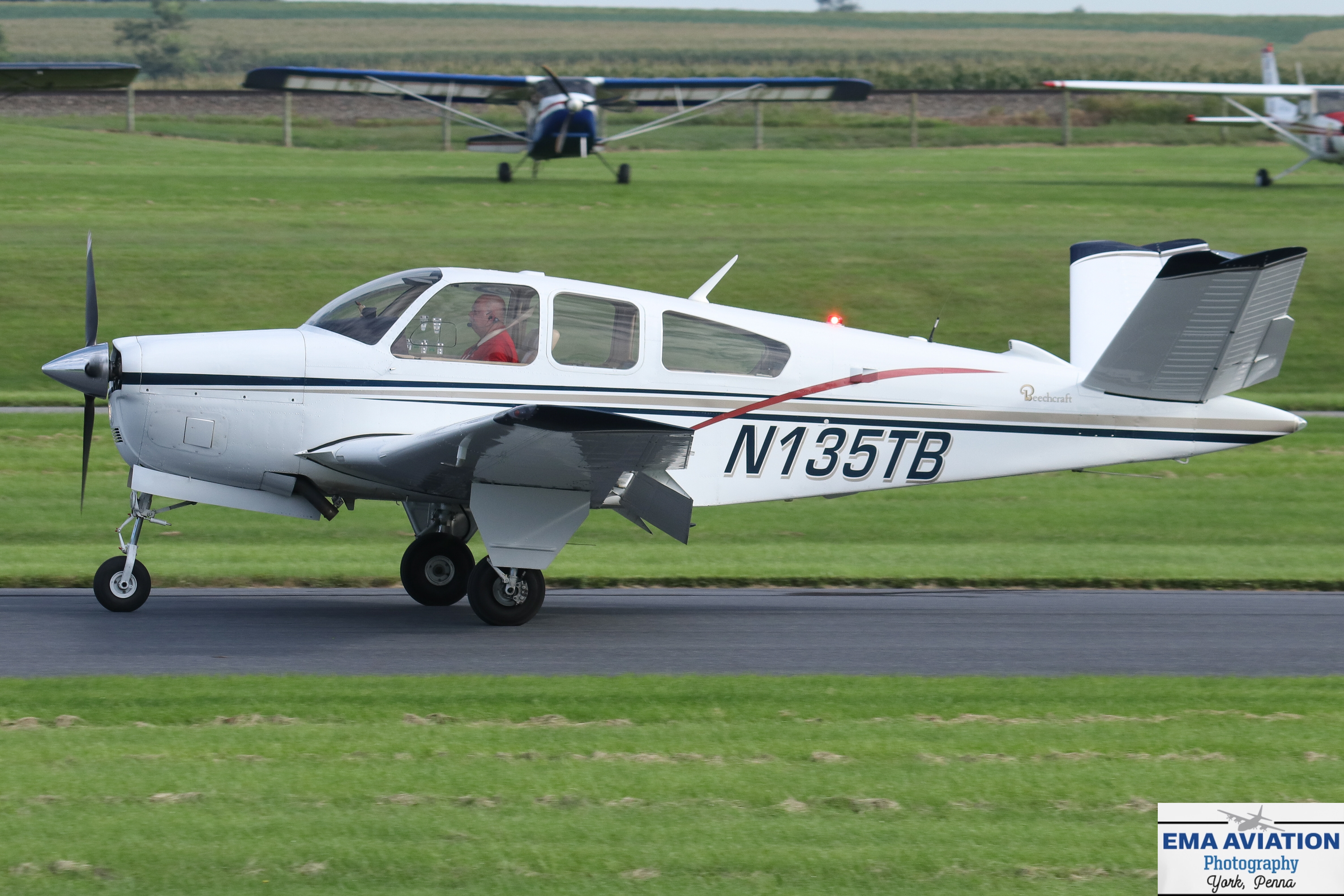 Full size: PRIVATE Beechcraft 35 Bonanza  N135TB at Smoketown Airport