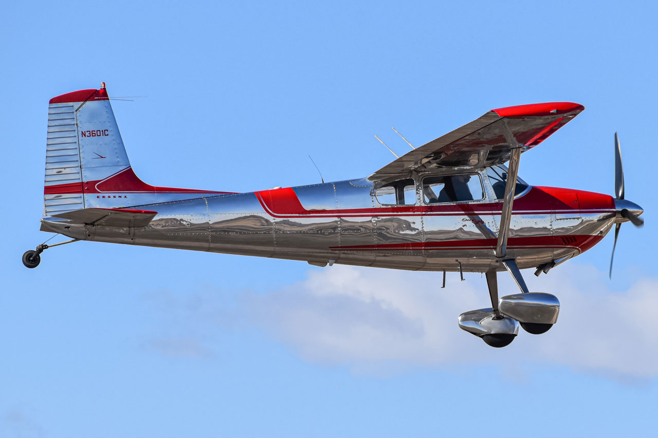 Full size: PRIVATE Cessna 180 N3601C at Vance Brand Airport