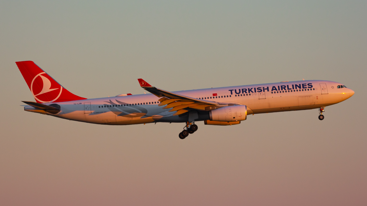 Full size: Turkish Airlines Airbus A330-200 TC-LOB at Rickenbacker International Airport