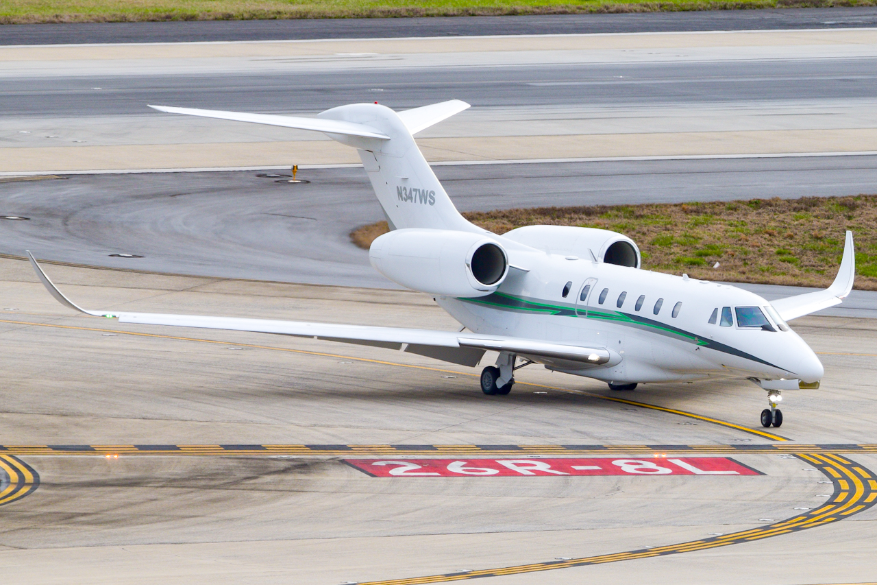 Full size: PRIVATE Cessna Citation Latitude N347WS at Hartsfield-Jackson Atlanta International Airport