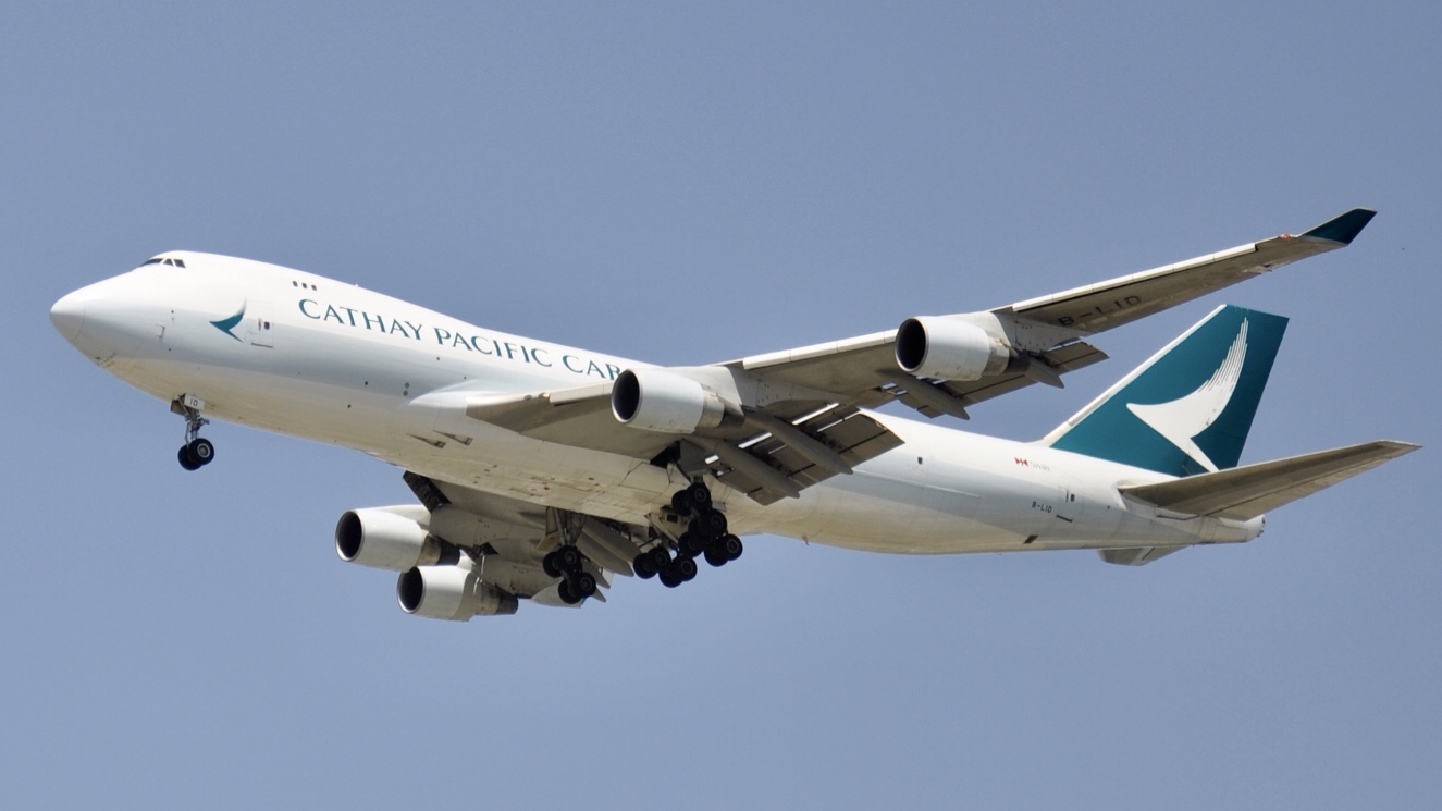 Full size: Cathay Pacific Boeing 747-400ER B-LID at Chicago O'Hare International Airport
