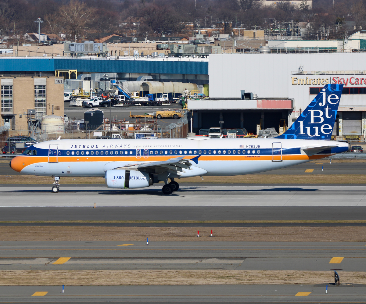 Full size: JetBlue Airways Airbus A320-200 N763JB at John F. Kennedy International Airport