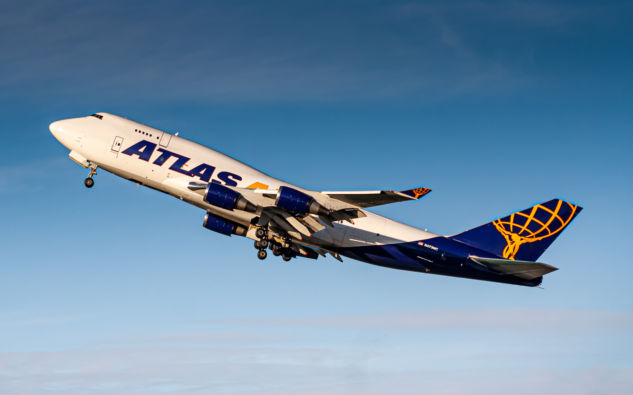 Full size: Atlas Air Boeing 747-400F N473MC at Chicago O'Hare International Airport