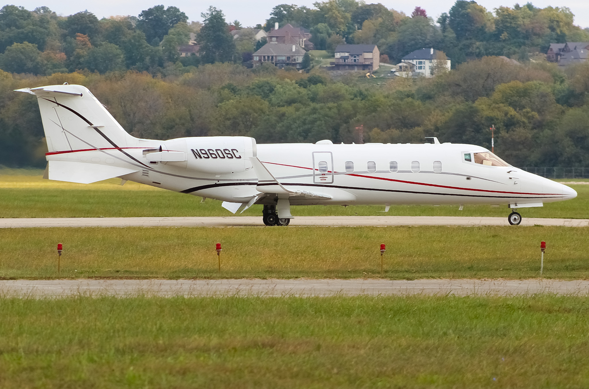 Full size: PRIVATE  Learjet 60 N960SC at Cincinnati Municipal Airport/Lunken Field