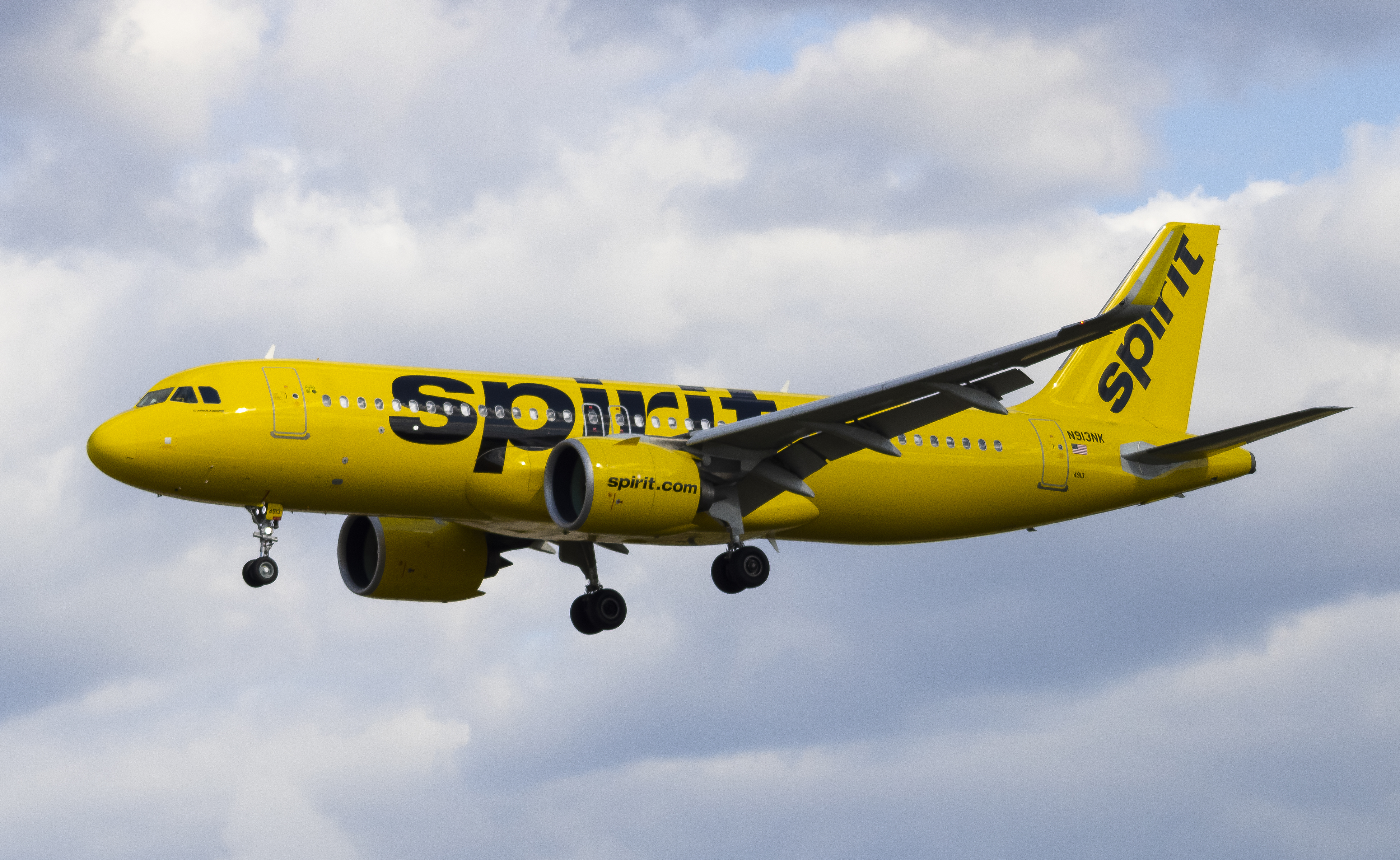 Full size: Spirit Airlines Airbus A320NEO N913NK at Baltimore/Washington International Thurgood Marshall Airport