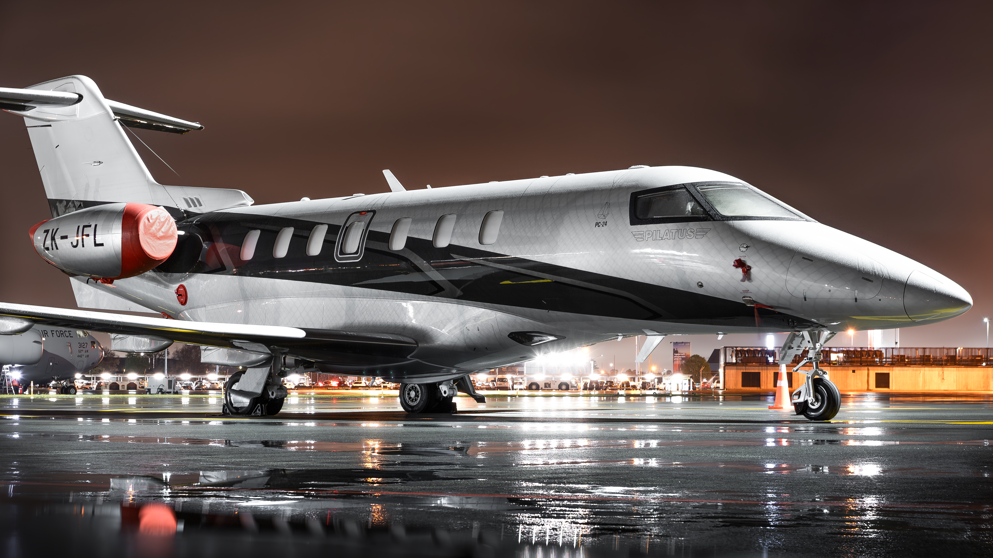 Full size: PRIVATE Pilatus PC-24 ZK-JFL at Christchurch International Airport