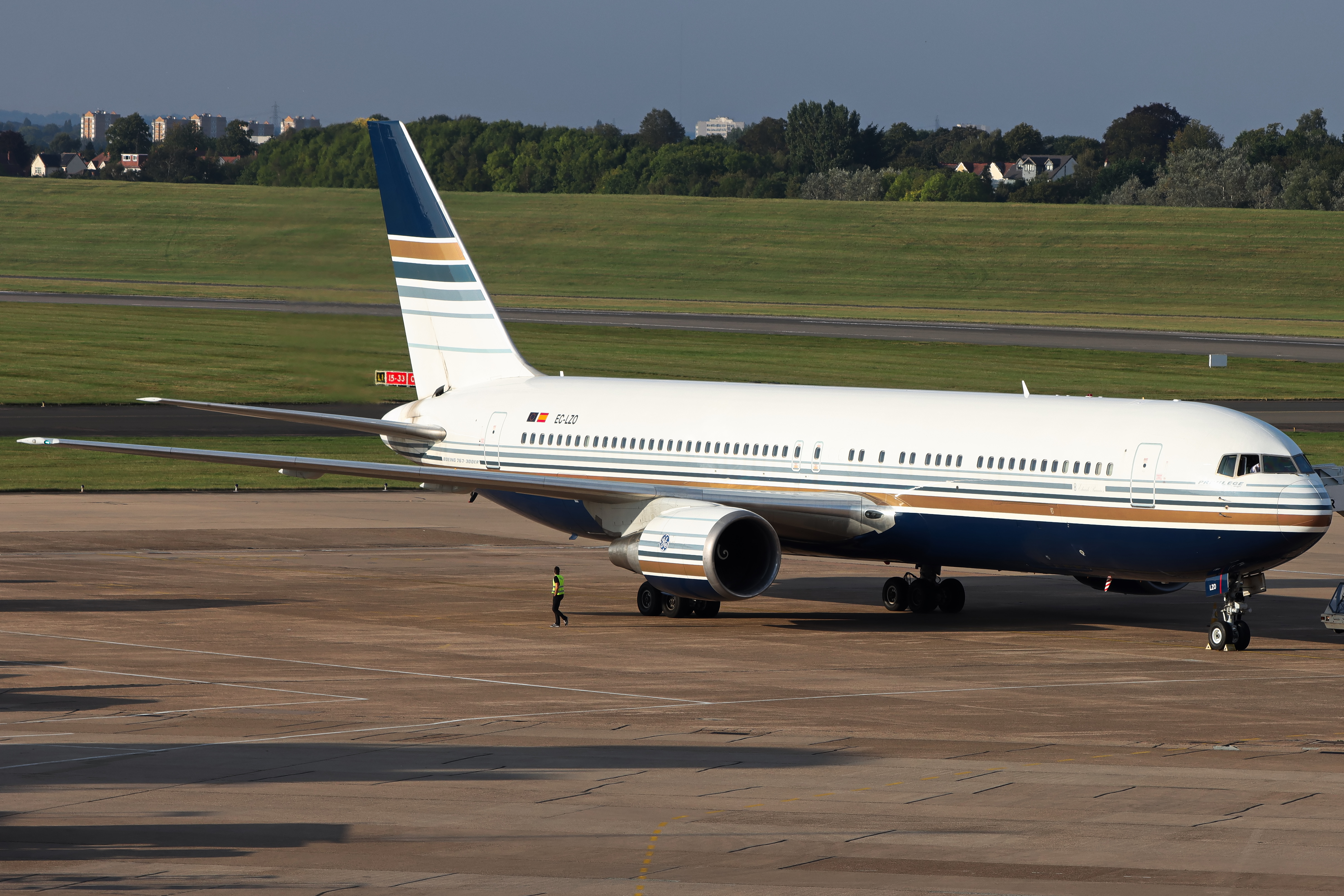 Full size: Privilege Style Boeing 767-300ER EC-LZO at Birmingham Airport