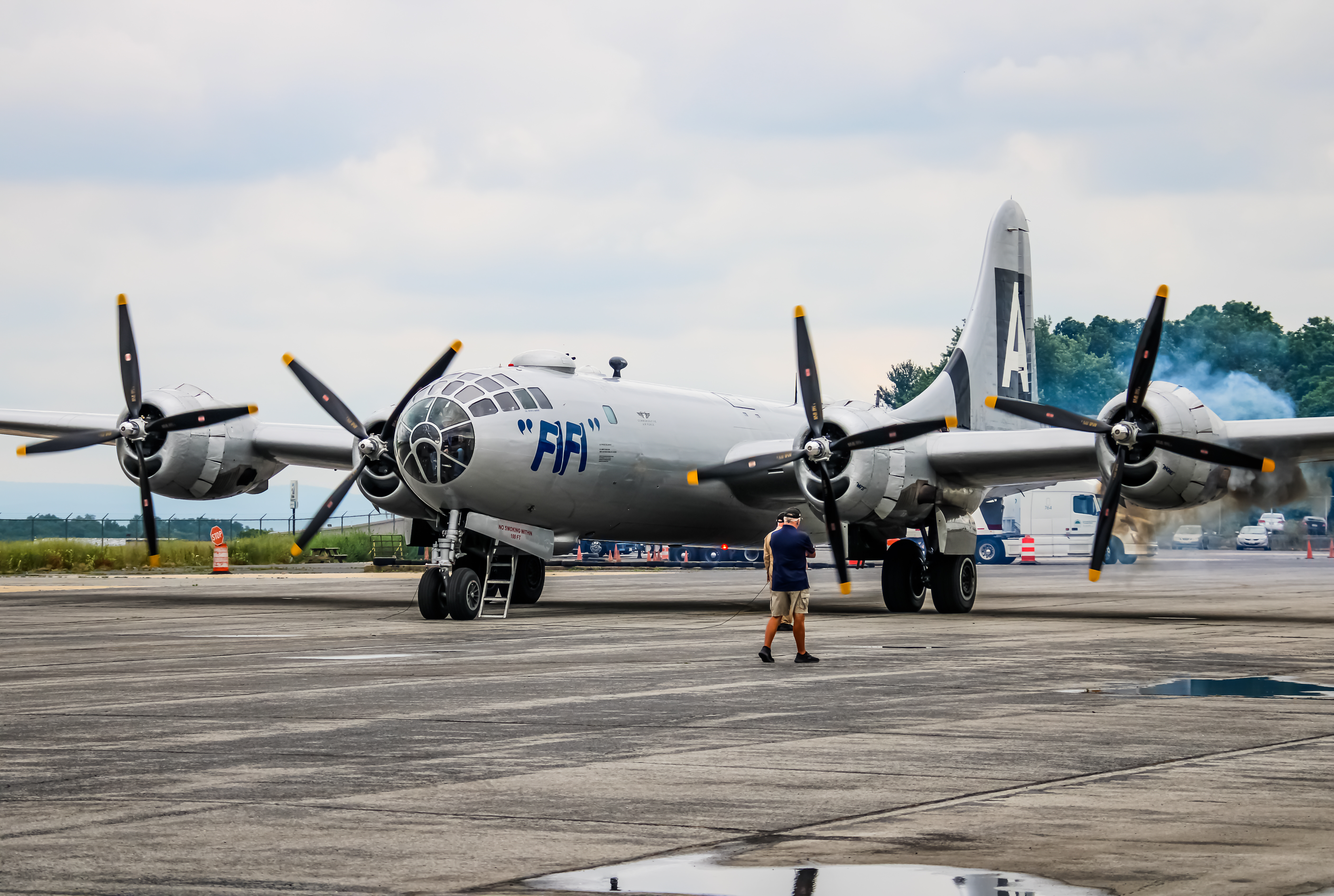 Full size: PRIVATE Boeing B-29 SuperFortress N529B at Hagerstown Regional Airport-Richard A Henson Field