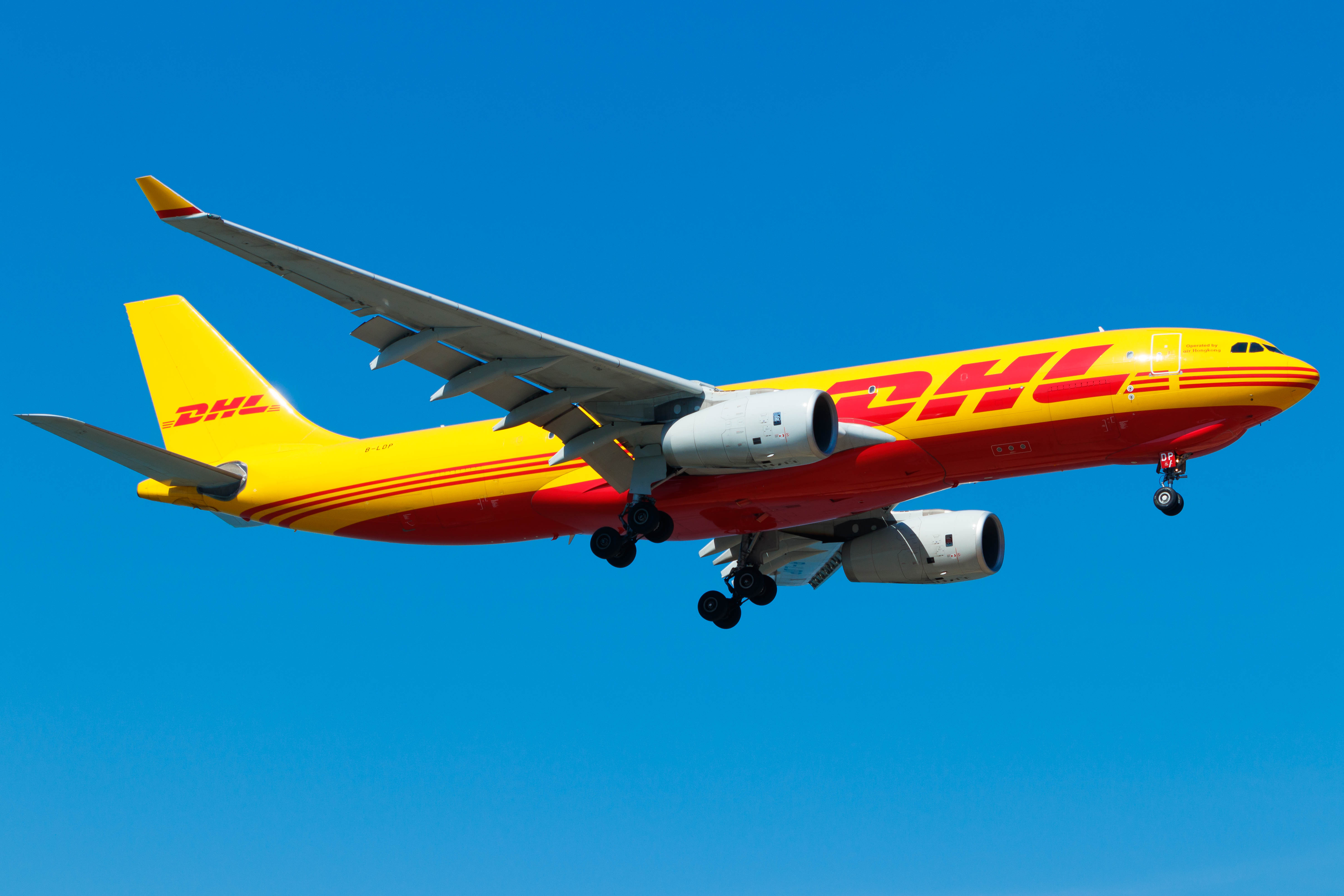 Full size: DHL Airbus A330-200F B-LDP at Hong Kong International Airport